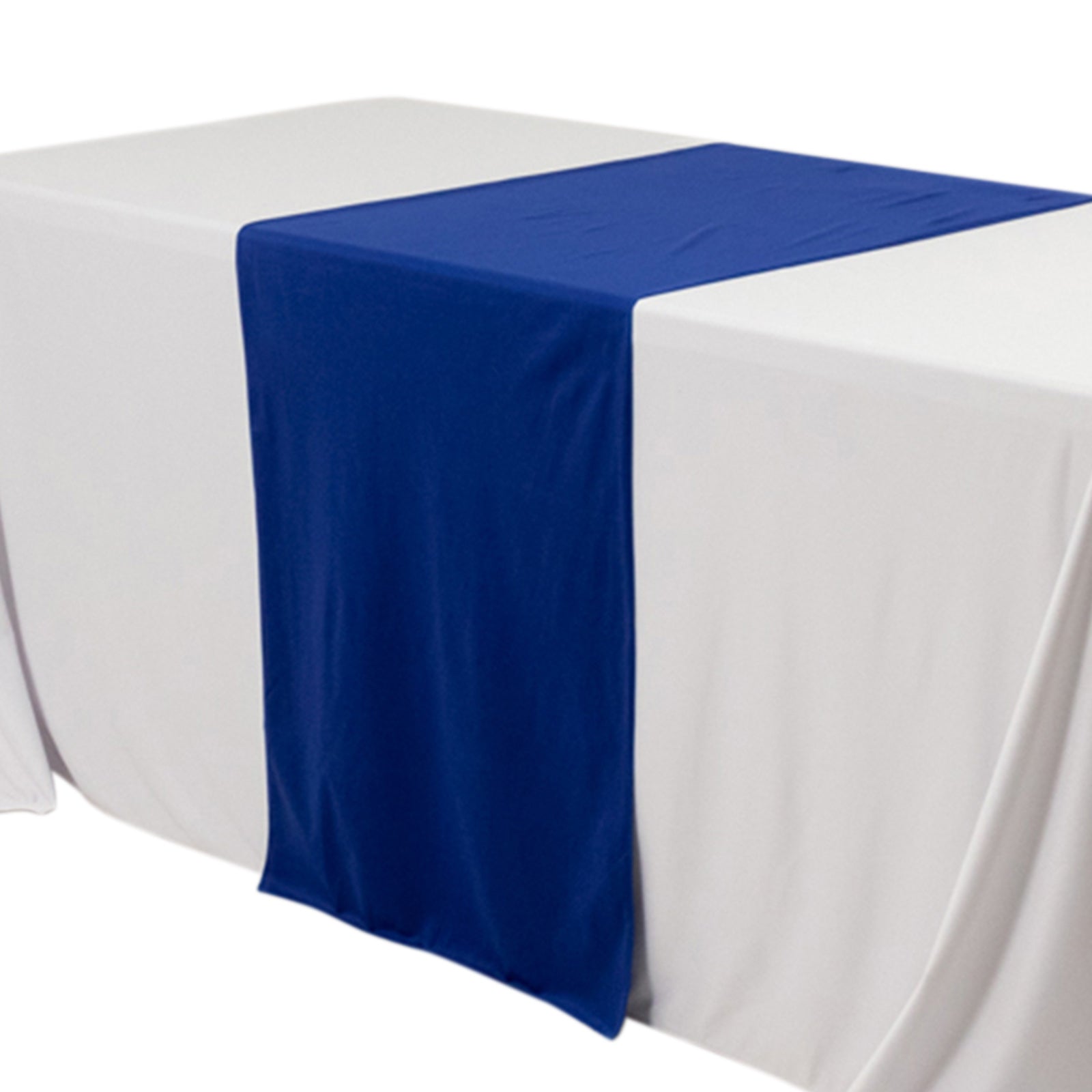 Durable Royal Blue 24x72 Polyester Table Runner for Trade Shows