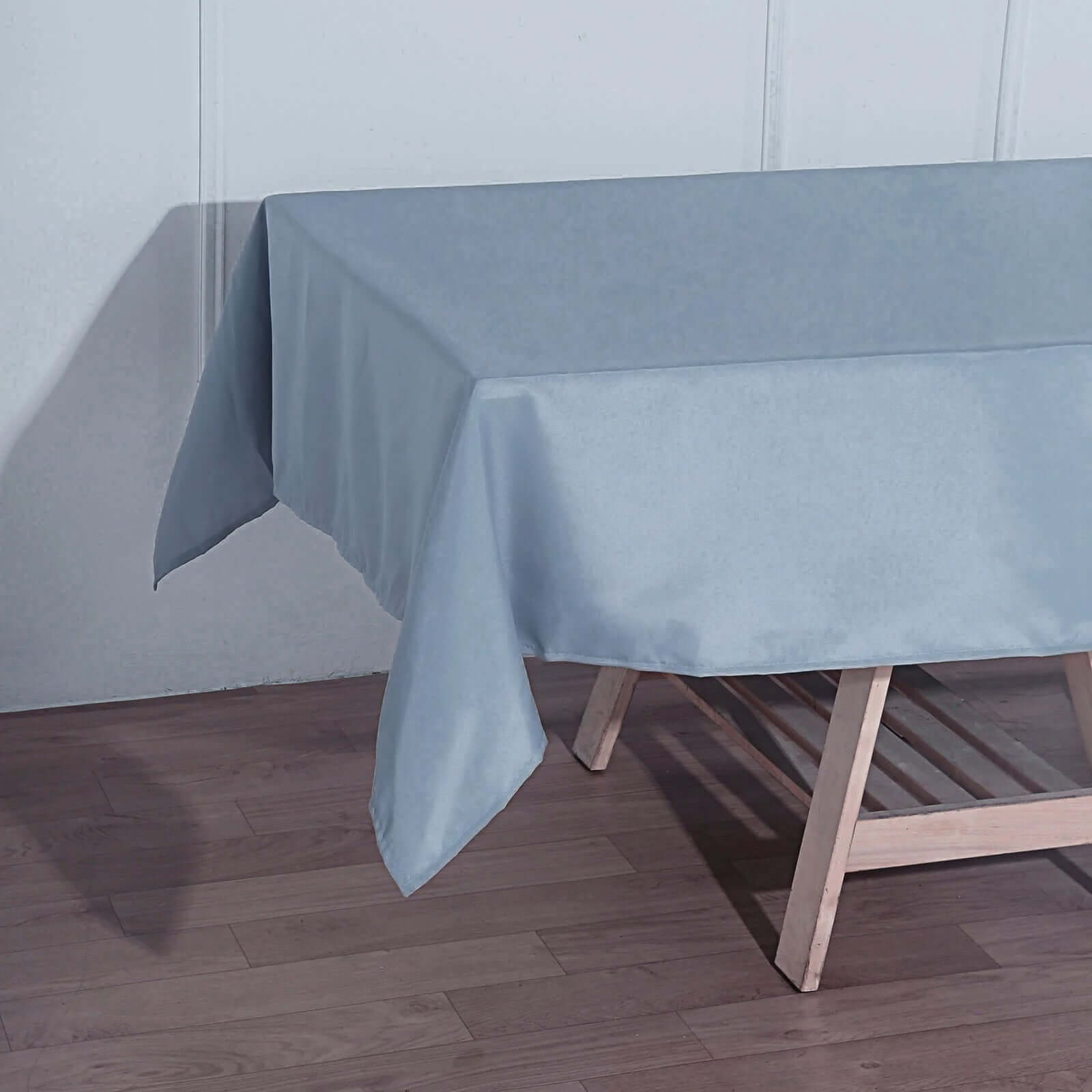 Durable and Stylish 60x102 Rectangle Dusty Blue Polyester Tablecloth