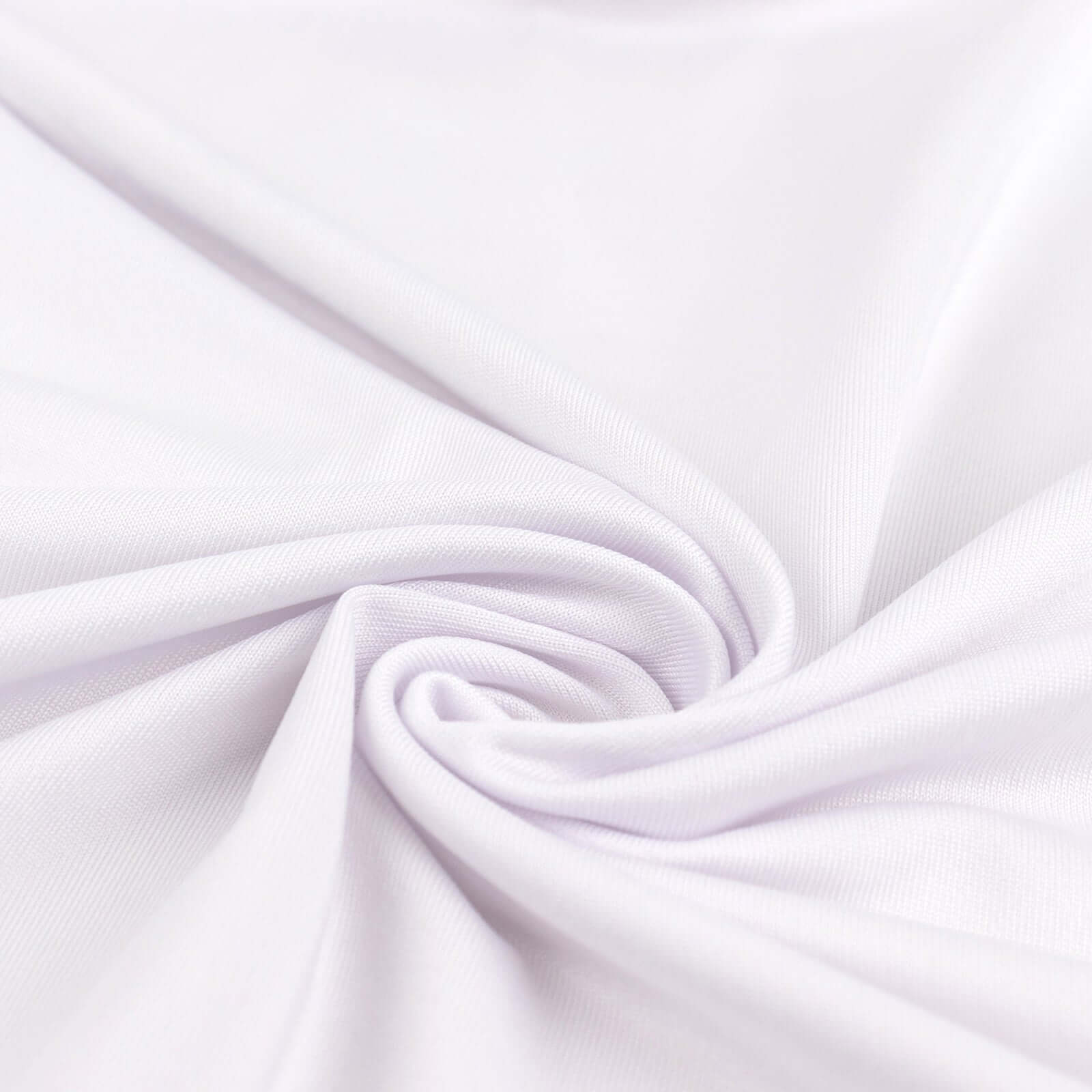 Premium White Spandex 4-Way Stretch Fabric Roll for DIY Crafts - 60 Inches by 10 Yards
