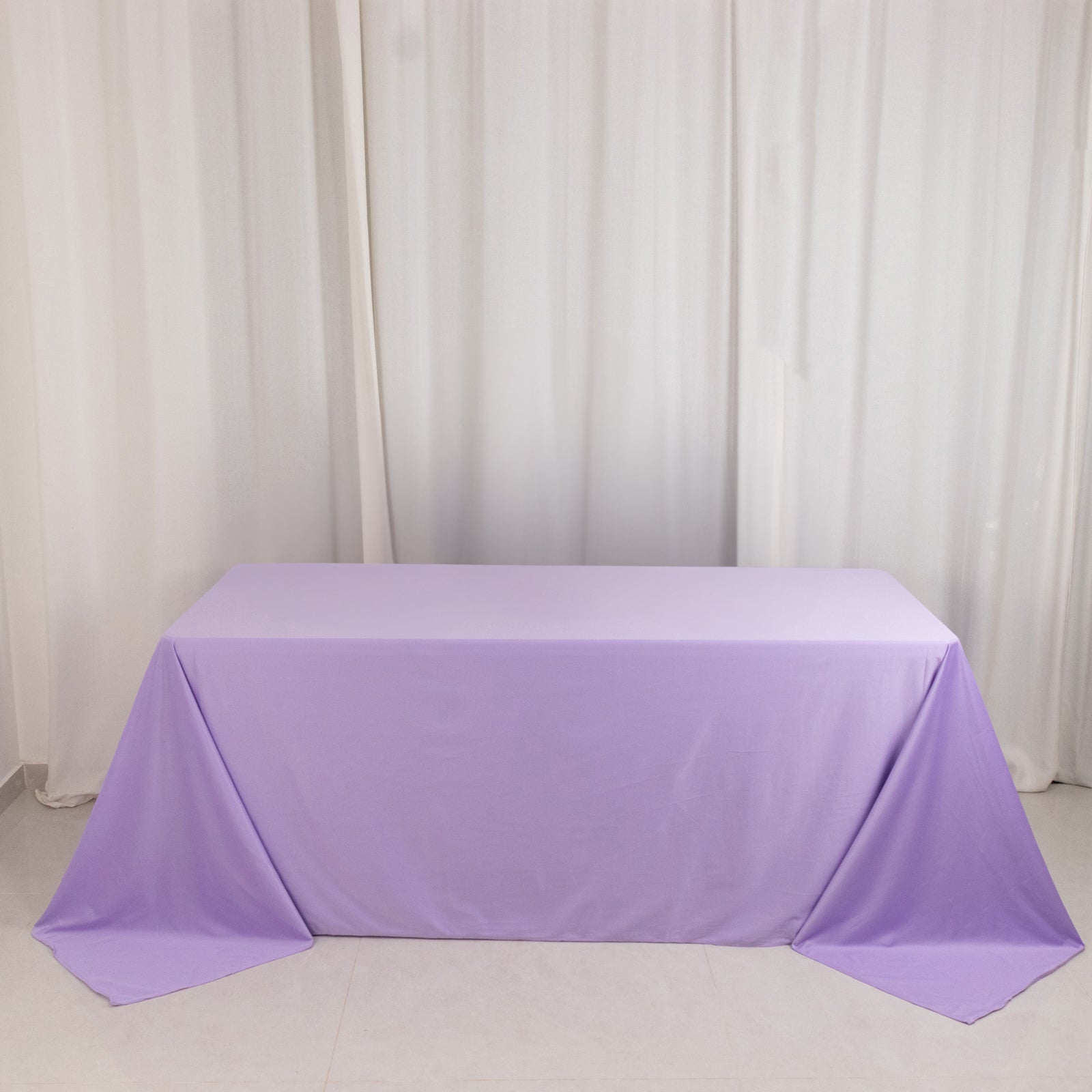 Lavender Lilac Premium Scuba Wrinkle-Free & Stain-Resistant 90x132 Rectangular Tablecloth