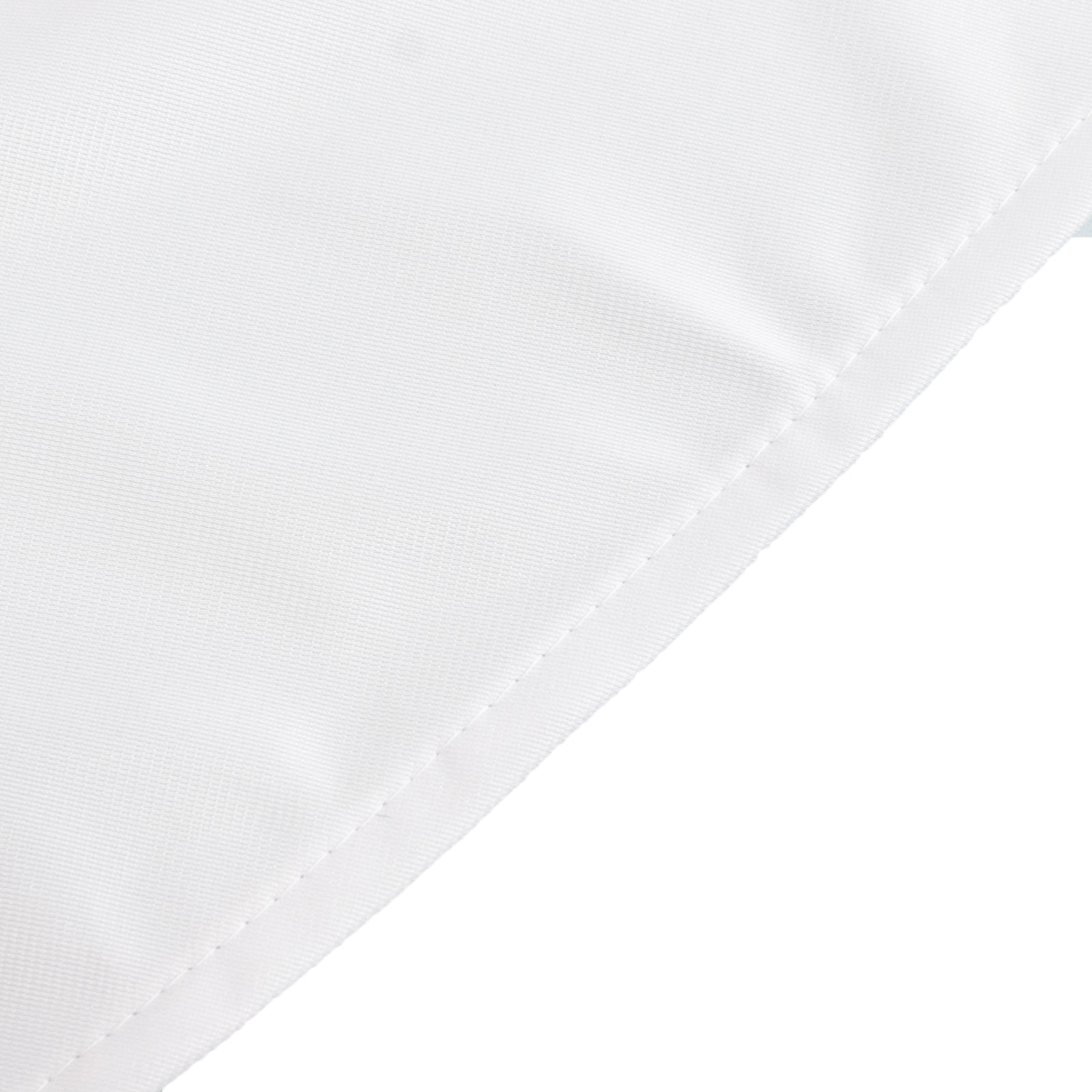 White 90' Premium Scuba Round Tablecloth - Wrinkle & Stain Resistant for Weddings and Banquets