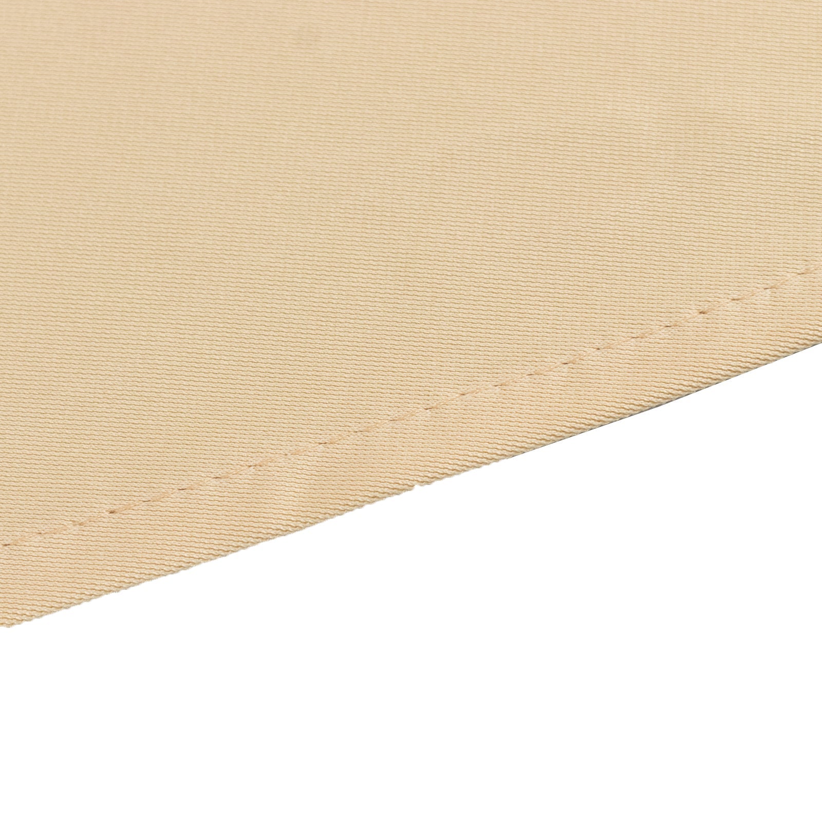 Hot Sale! Premium Beige 90' Round Scuba Polyester Wrinkle & Stain Free Tablecloth