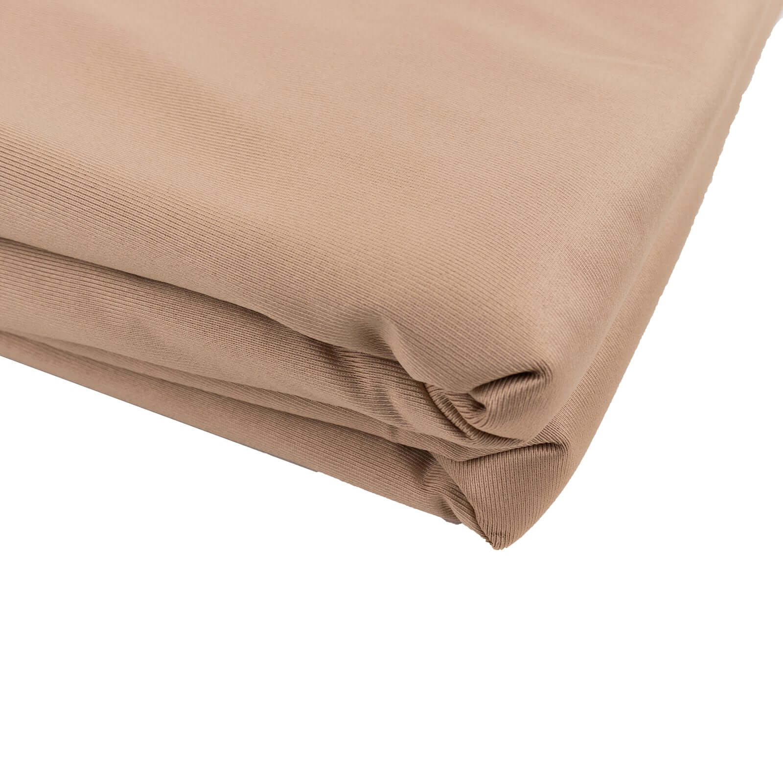 Exclusive Nude Scuba Polyester Fabric Roll - 60x10 Yards, Wrinkle-Free for DIY