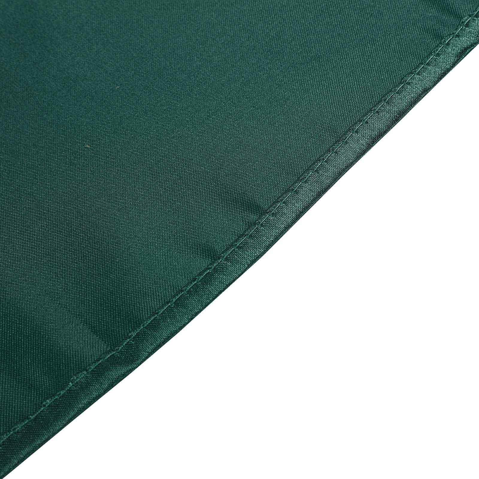 Luxurious Satin 60x102 Rectangular Tablecloth in Hunter Emerald Green