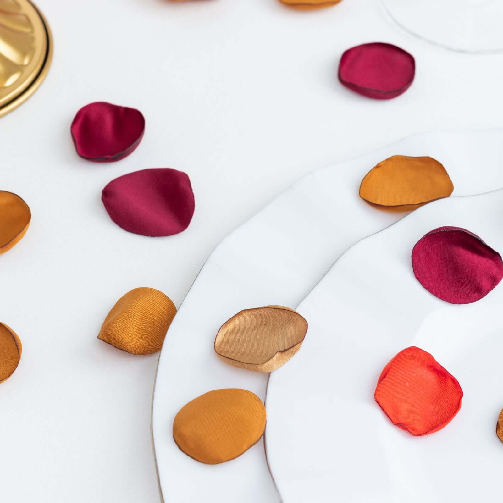 400-Pack Silk Rose Petals in Terracotta Mix - Ideal Decor for Various Events