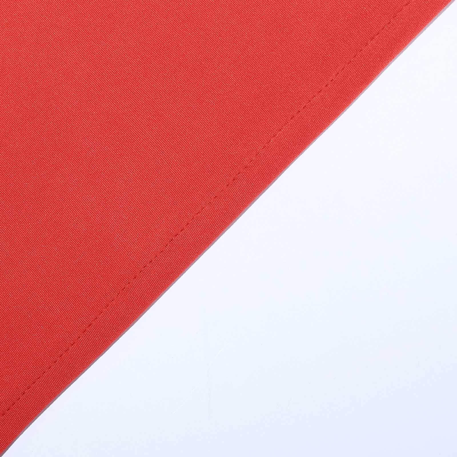 Hot Deal! Durable Red Spandex Stretch Table Cover for 8-Foot Rectangle Tables