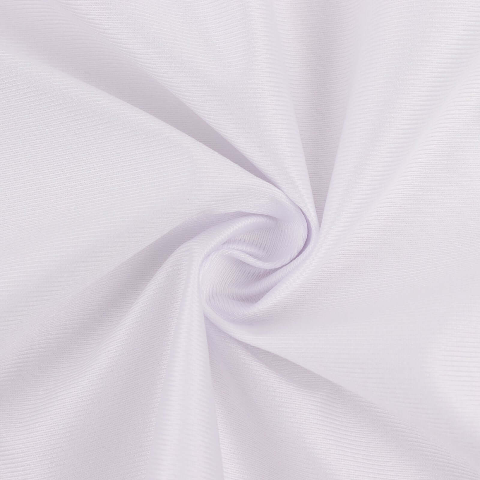 Premium Wrinkle-Free White Scuba Polyester Fabric Roll - 60 Inches by 10 Yards