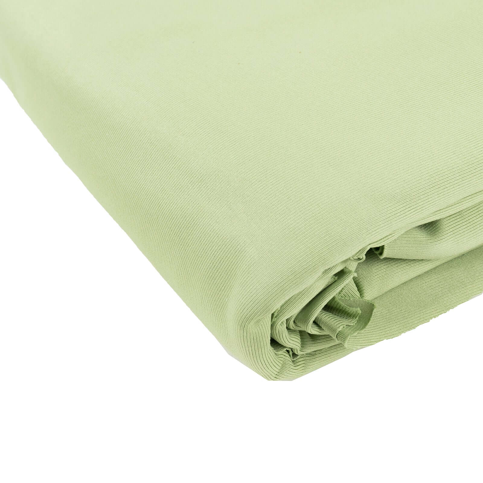 Hot! Premium Wrinkle-Free Sage Green Scuba Polyester Fabric Roll - 60x10 Yards