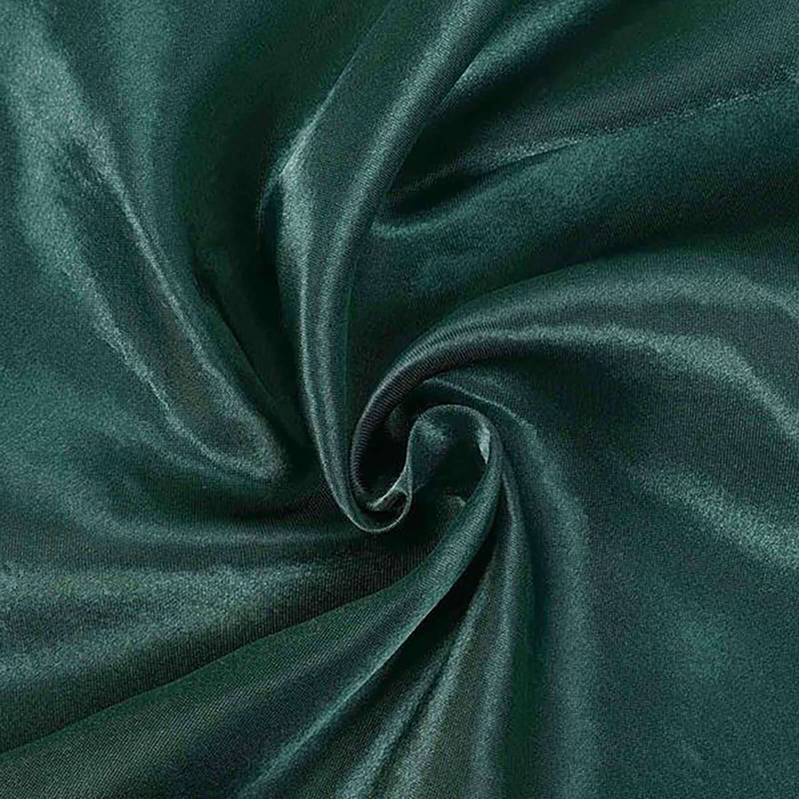 Luxurious Satin 60x102 Rectangular Tablecloth in Hunter Emerald Green