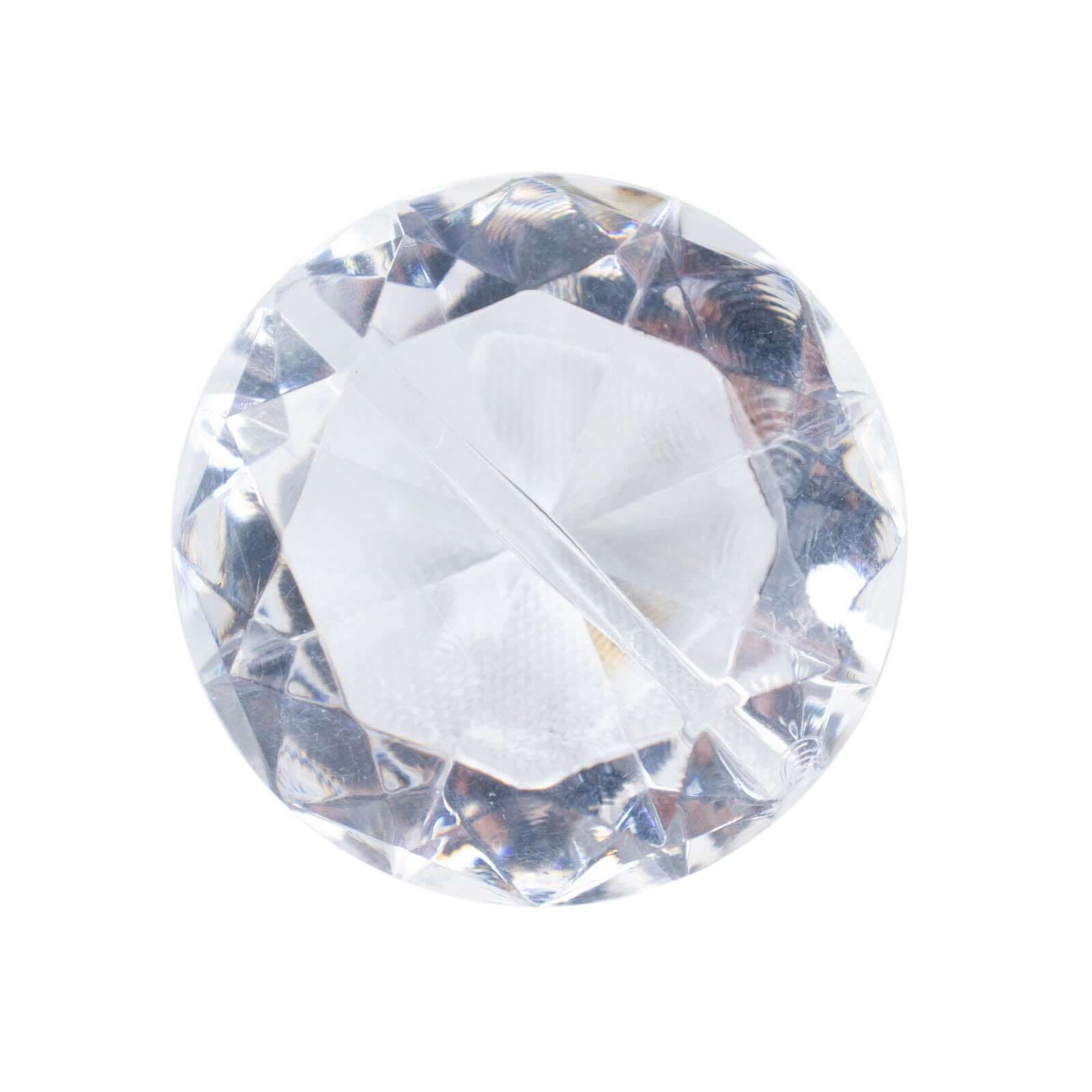 10-Piece Clear Plastic Diamond-Shaped Card Holder Stands for Wedding Table Decor