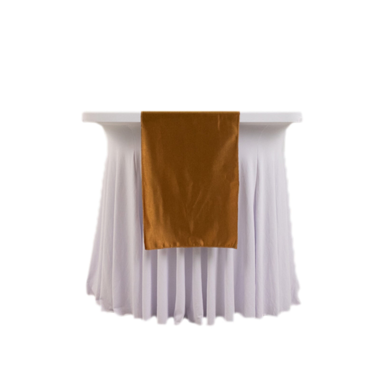 Hot Deal! Wrinkle-Free Shimmer Gold Scuba Polyester Table Runner for Events and Banquets (12x108)