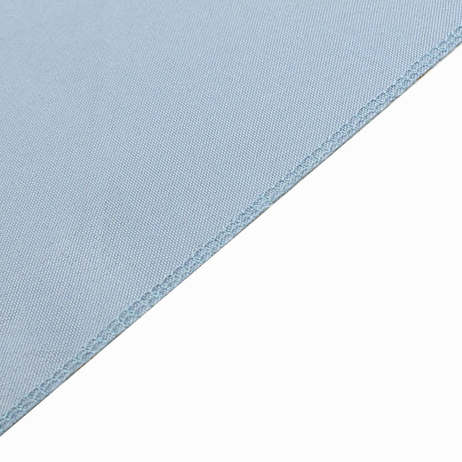 Seamless Wrinkle-Resistant 90x132 Polyester Rectangle Tablecloth in Dusty Blue