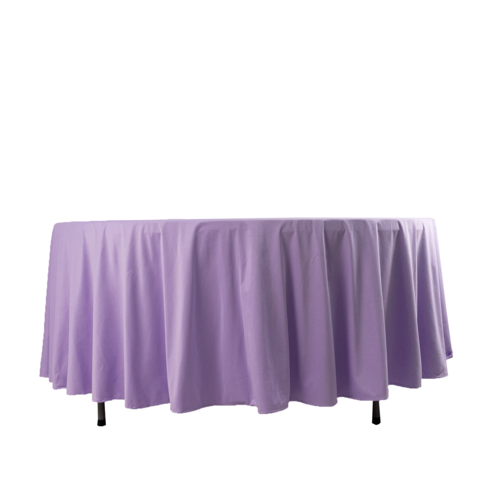 Lavender Lilac Premium 108' Round Scuba Tablecloth - Stain & Wrinkle Resistant
