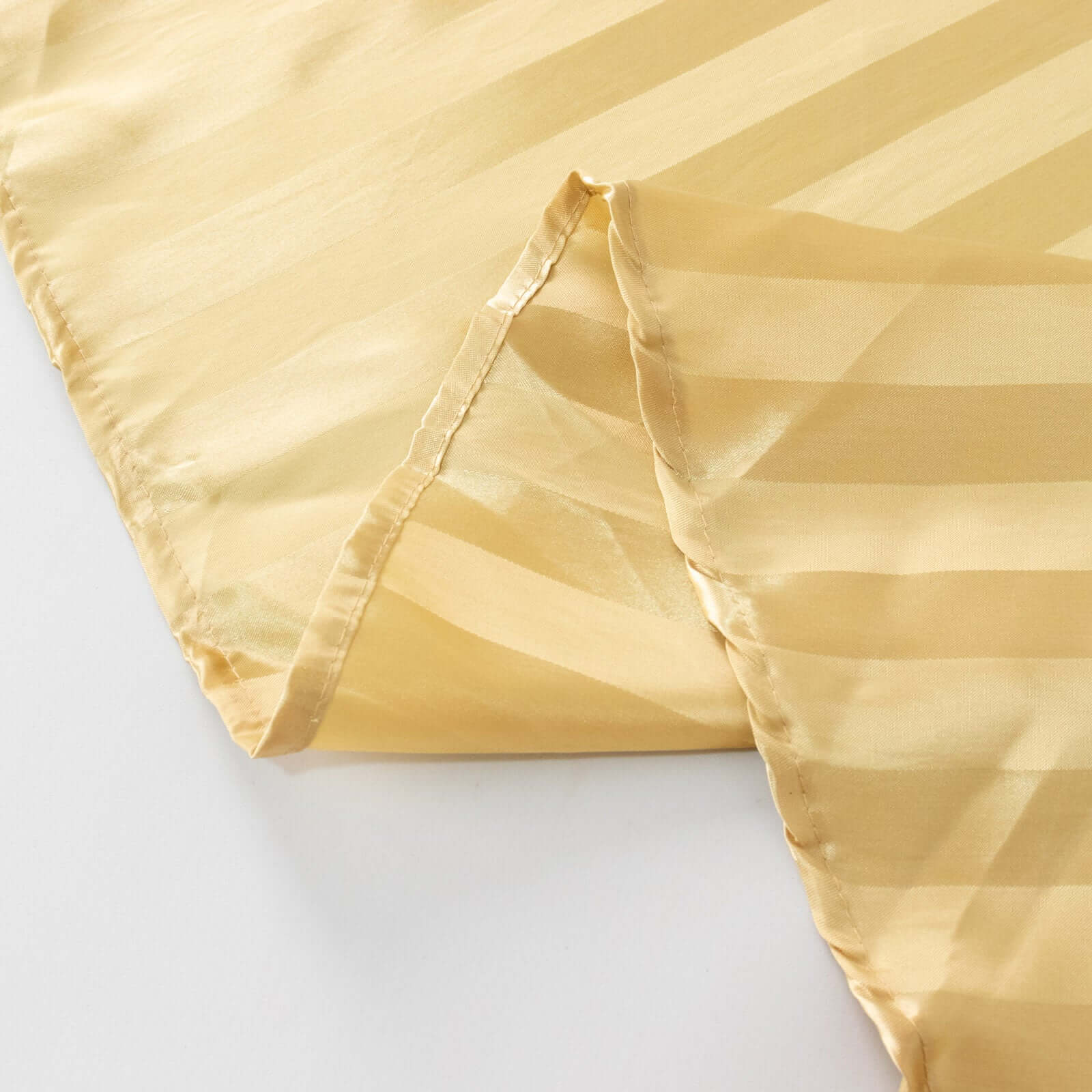 Silky Smooth Champagne Satin 120" Round Tablecloth - Ideal for Events