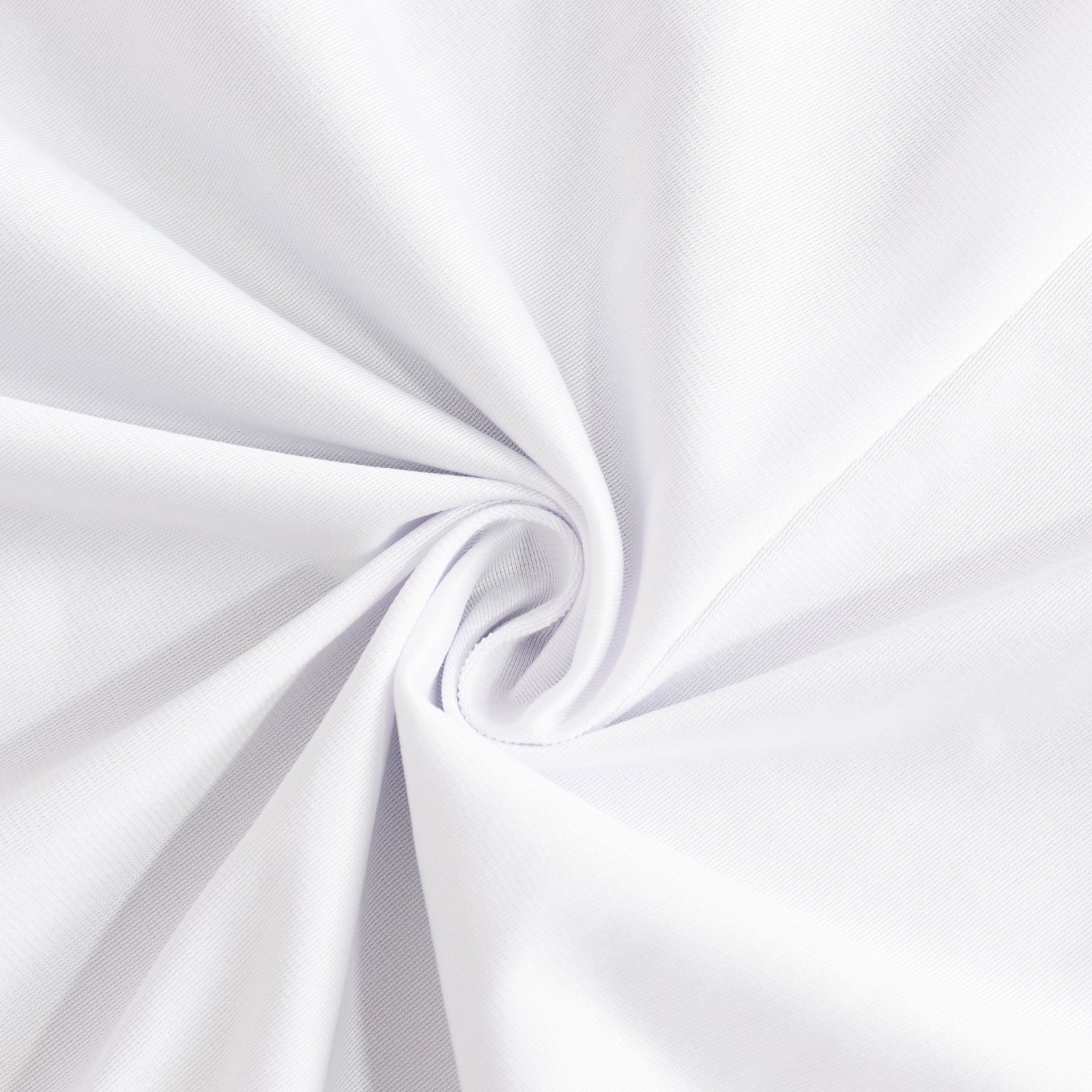 Premium Wrinkle-Free White Scuba Polyester Table Runner for Trade Shows and Events, 24x72 Wide