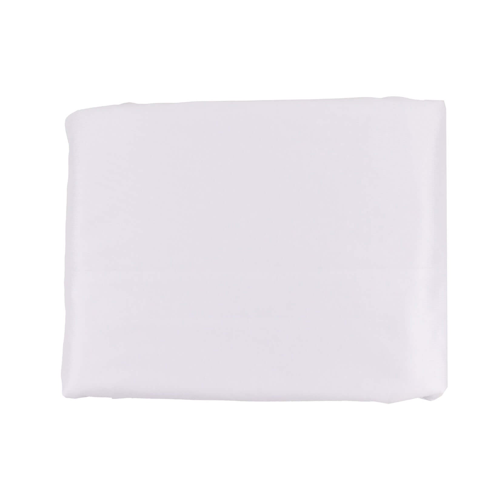 Premium Wrinkle-Free White Scuba Polyester Fabric Roll - 60 Inches by 10 Yards