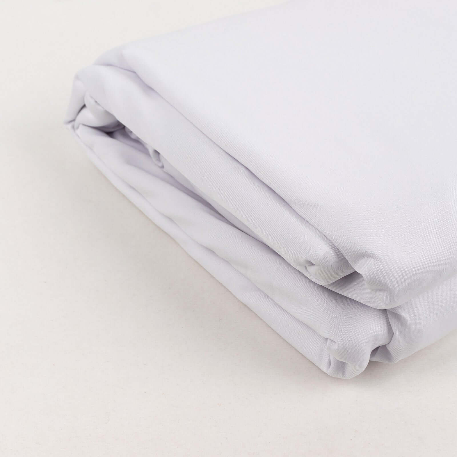 Premium White Spandex 4-Way Stretch Fabric Roll for DIY Crafts - 60 Inches by 10 Yards