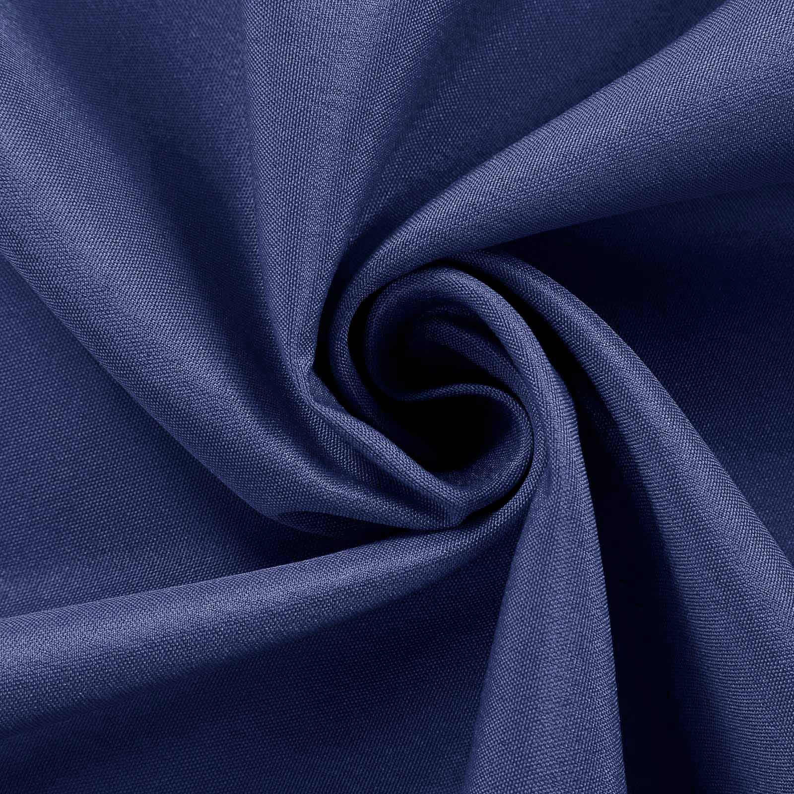 Navy Blue 54x96 Polyester Rectangle Tablecloth - Wrinkle-Free & Easy Care
