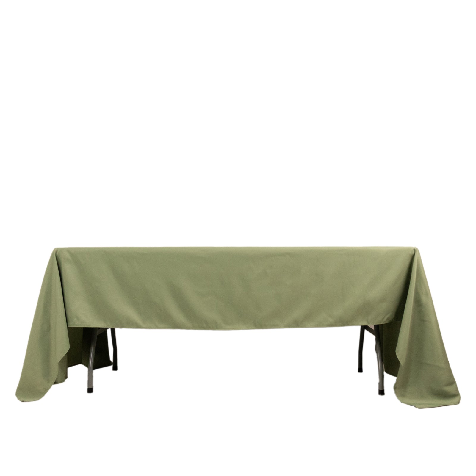 Stain-Resistant 220GSM Dusty Sage Green Premium Polyester Rectangle Tablecloth 60x126
