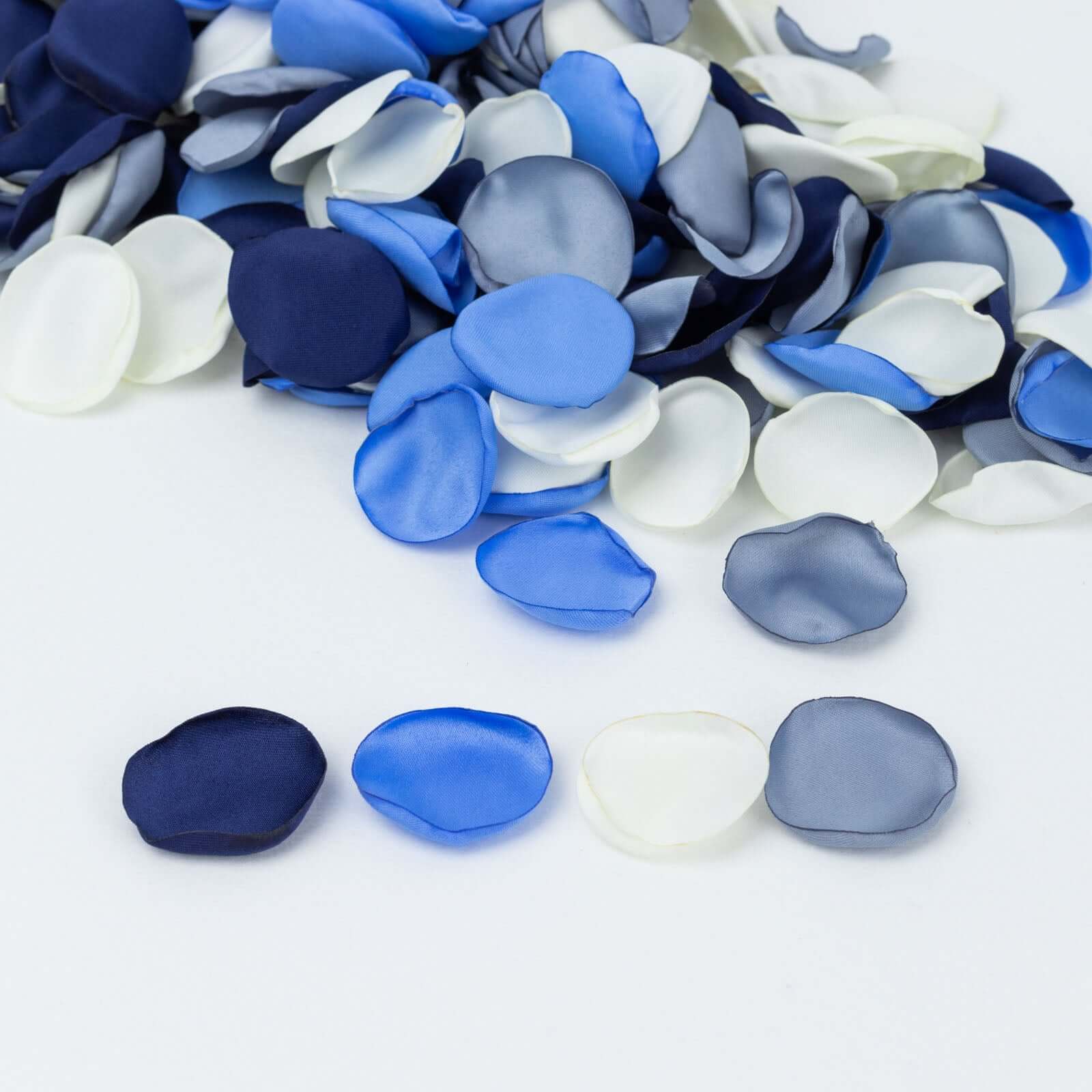 Get 400-Pack Silk Rose Petal Confetti in Dusty Blue Mix for Decorative Events
