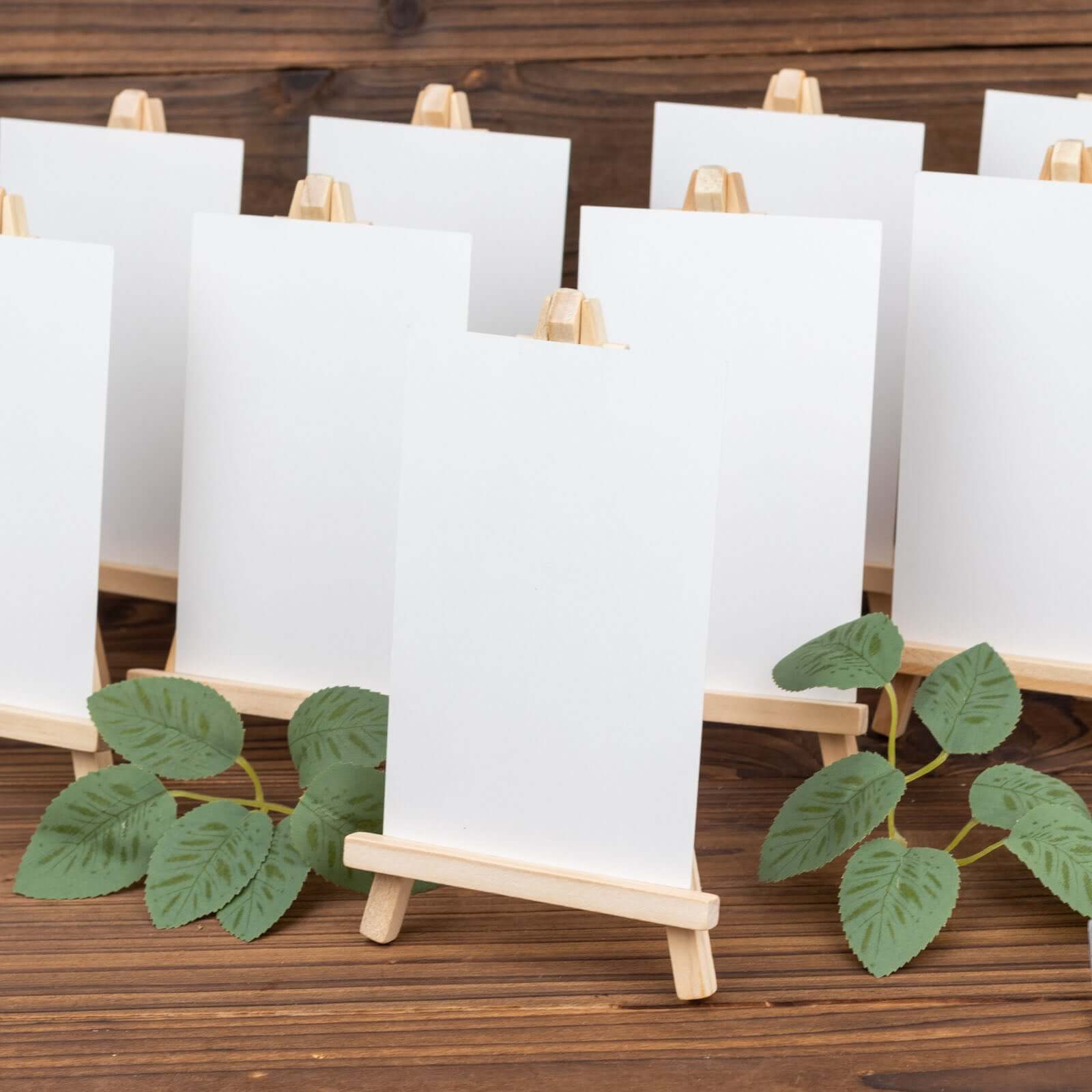 Hot Sale! 10-Pack Natural Wooden Foldable Place Card Holders