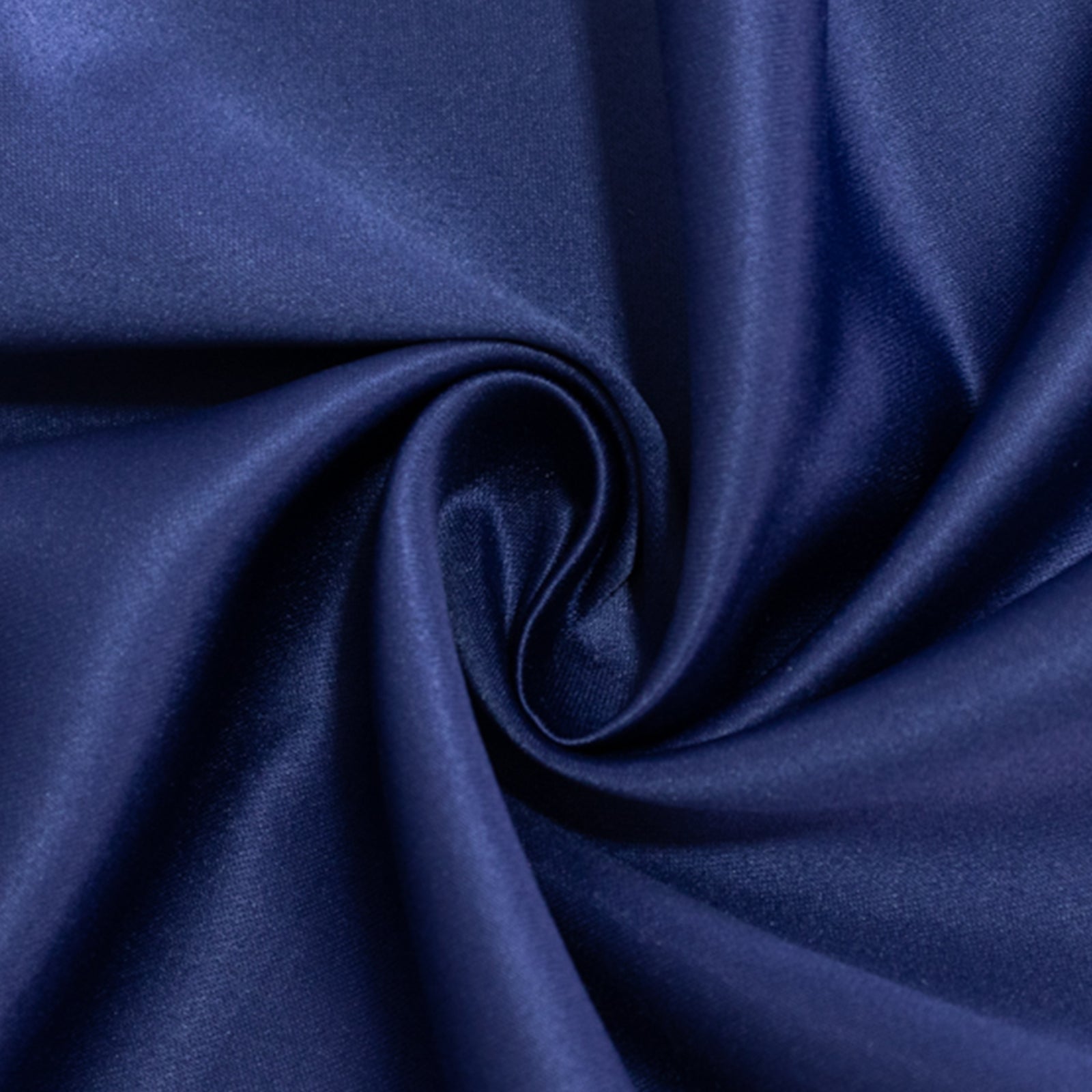 Navy Blue Lamour Satin Square Table Overlay 72x72 - High - Quality Smooth Table Topper