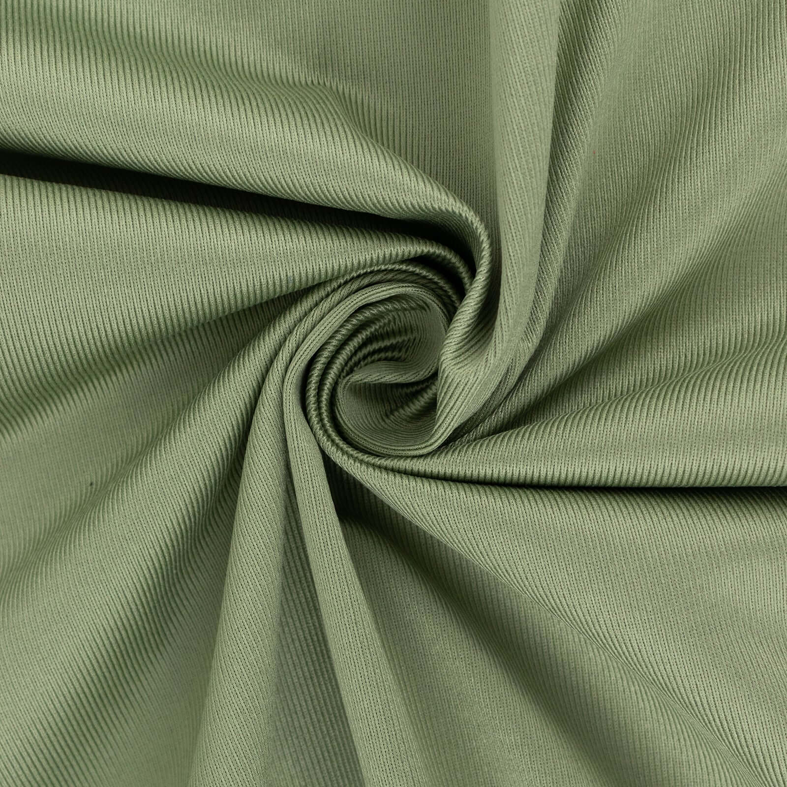Exclusive Dusty Sage Green Scuba Polyester Fabric Roll - 60x10 Yards, Wrinkle-Free for DIY