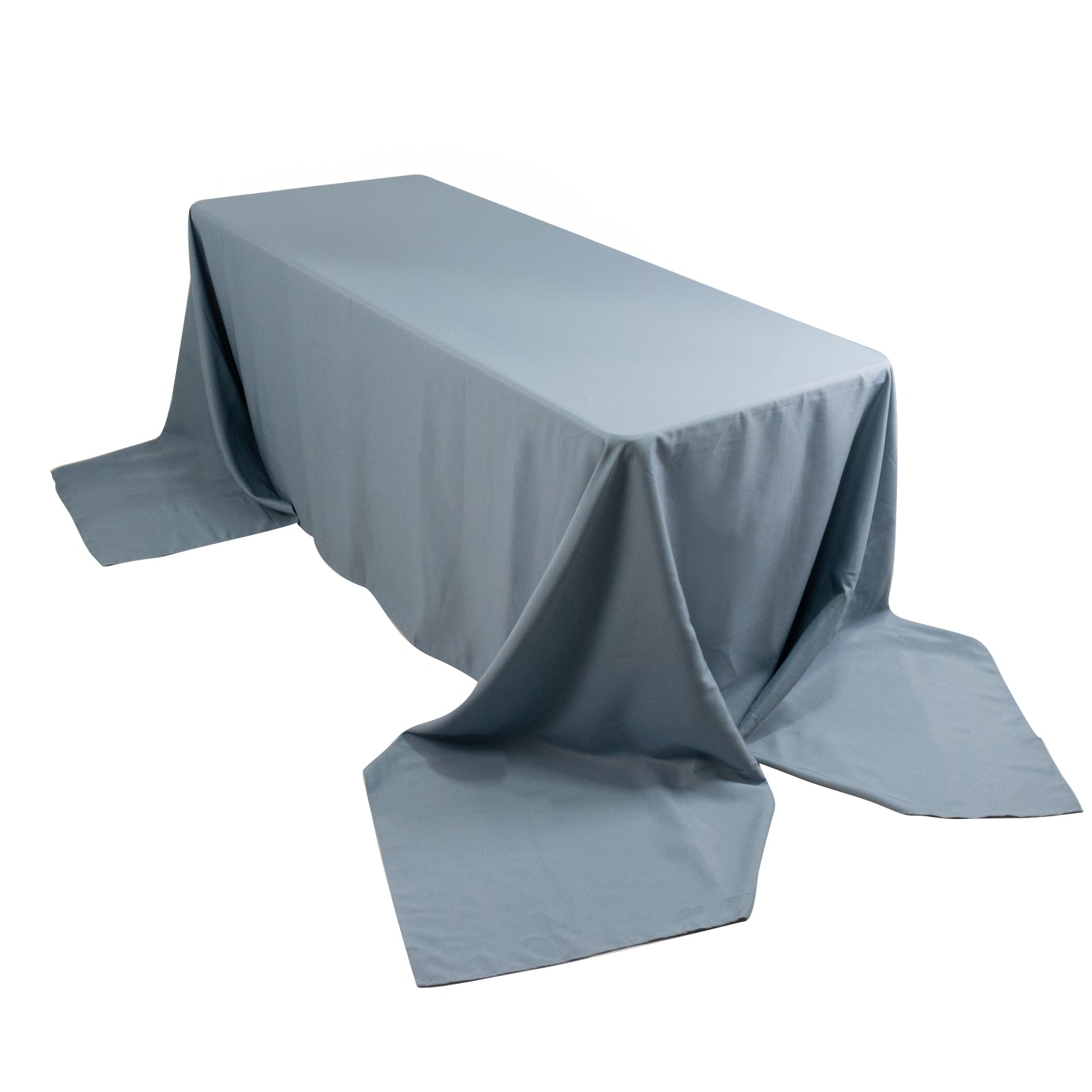 Exclusive Premium Polyester Rectangle Tablecloth in Dusty Blue - 90x156, 220GSM Stain-Resistant