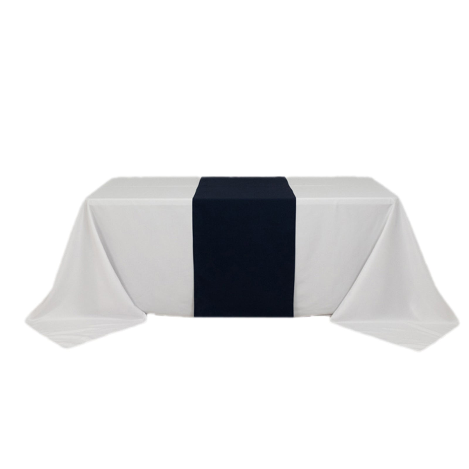 Extra Wide Navy Blue Premium Polyester 24x72 Sublimation Printable Table Runner