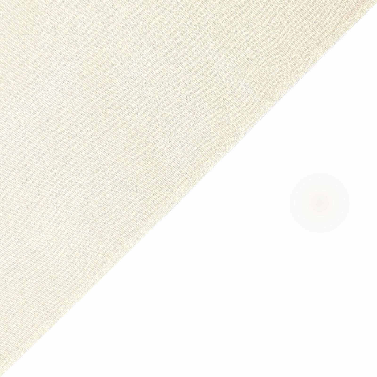 Durable Beige Fitted Polyester Tablecloth for 96x30 Rectangle Tables
