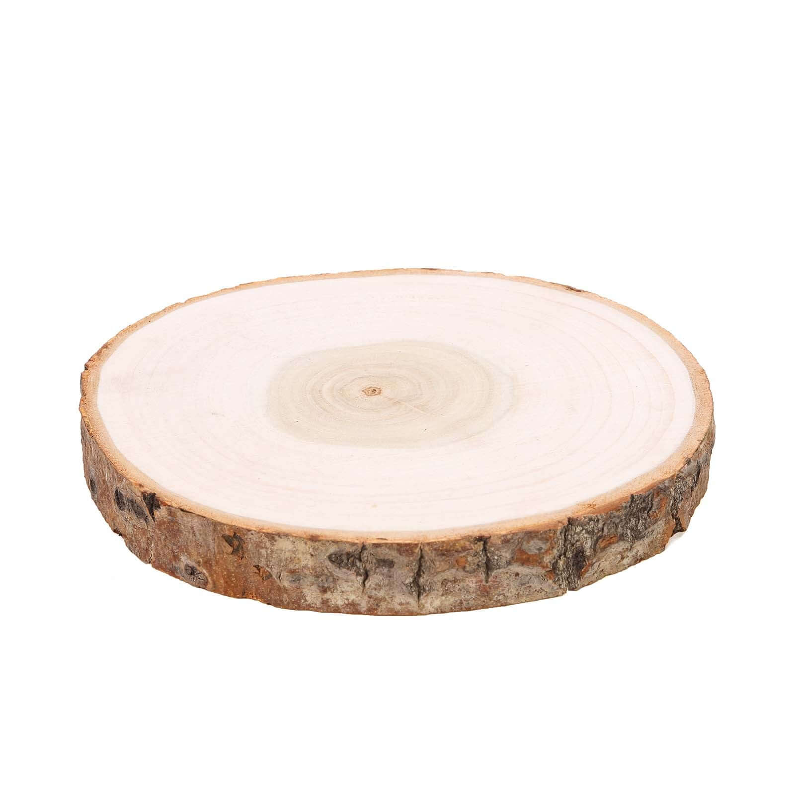 Versatile Rustic Round Poplar Wood Slices - 9 Dia Table Centerpieces