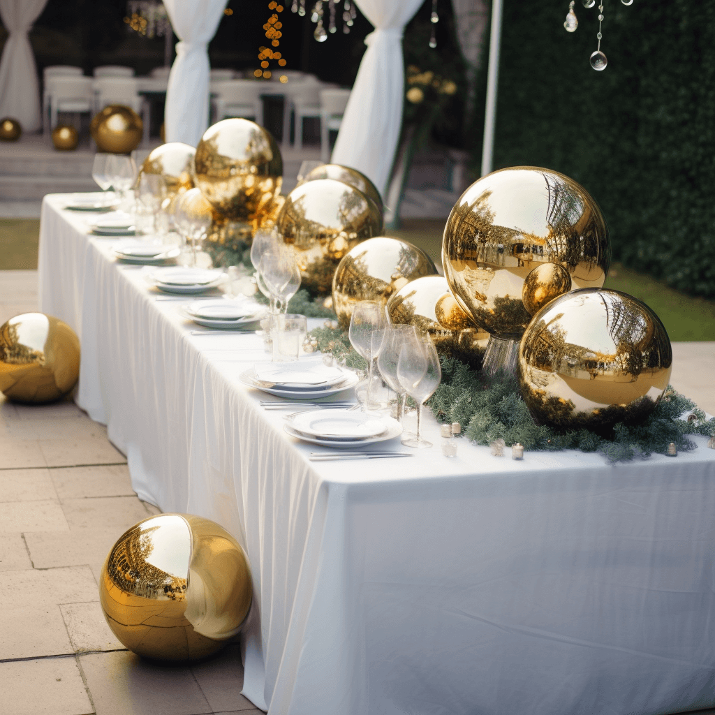 Hot! 16" Gold Reflective Stainless Steel Gazing Globe Mirror Ball for Decor
