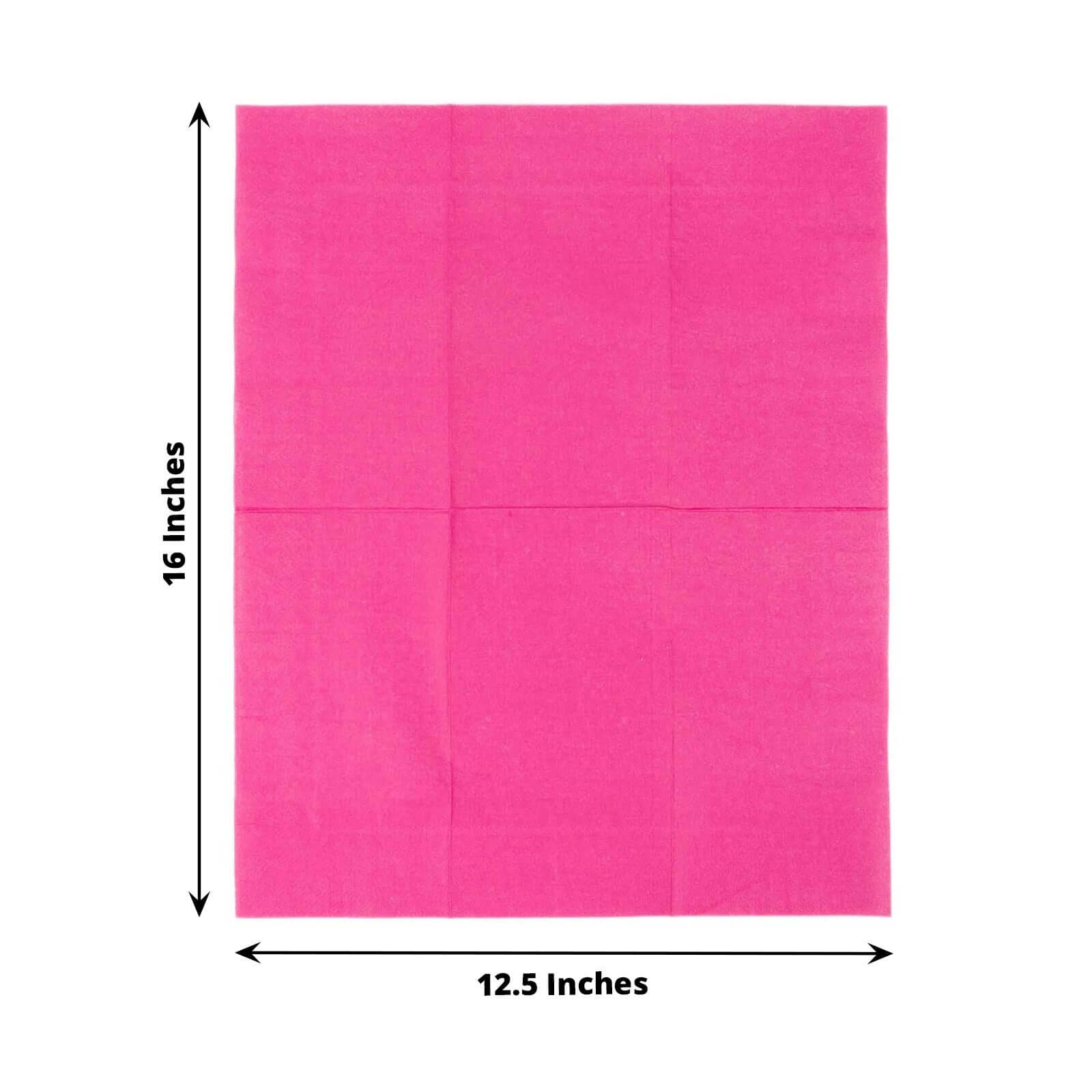 Hot Deal! 50-Pack Fuchsia Soft 2-Ply Disposable Cocktail Napkins for Weddings