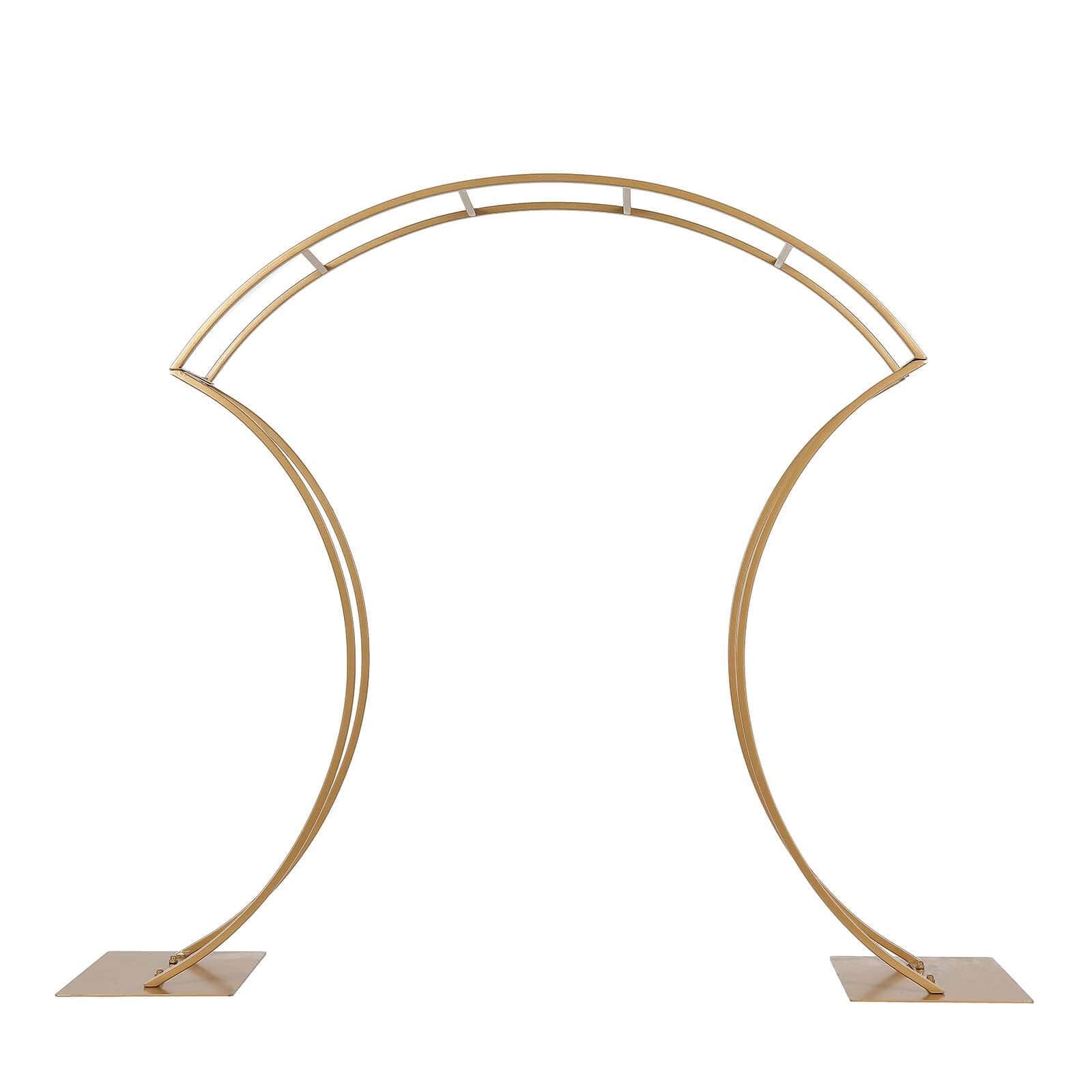 Hot Sale! Gold Metal Curvy Floral Arch Frame Wedding Table Centerpiece 38"