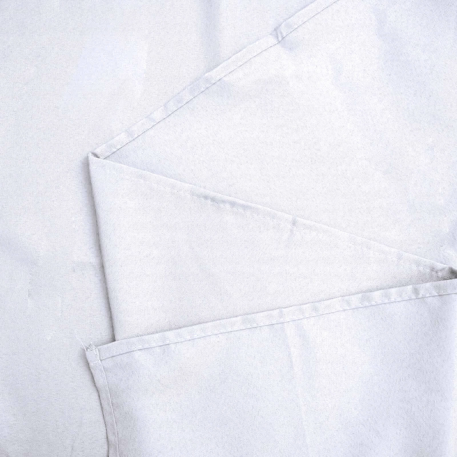 Get This White 90x132 Polyester Rectangle Tablecloth for Luxurious Celebrations
