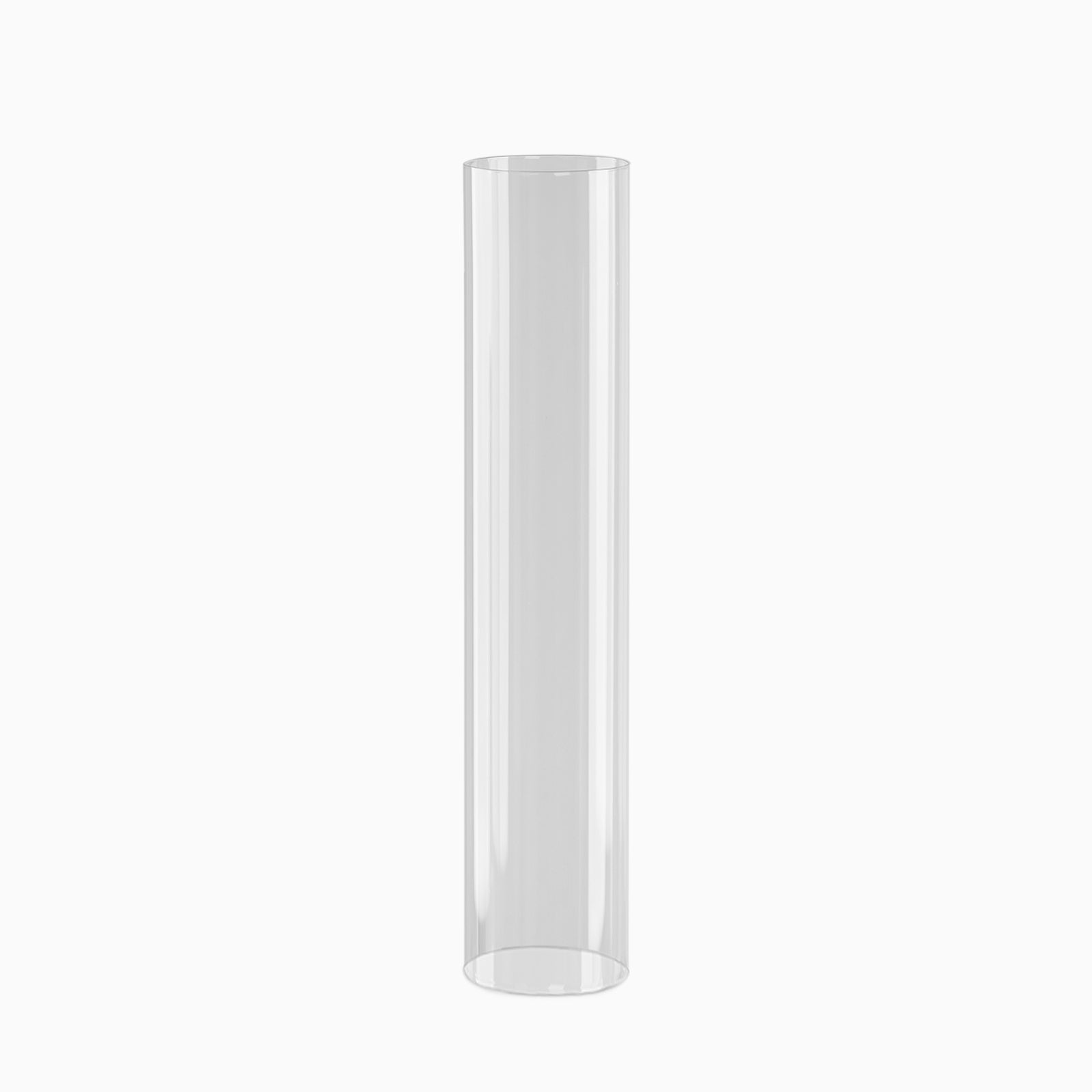 Hot Deal! 2-Pack Clear Glass Cylinder Hurricane Candle Shades, 2.25 Diameter, 14 Height