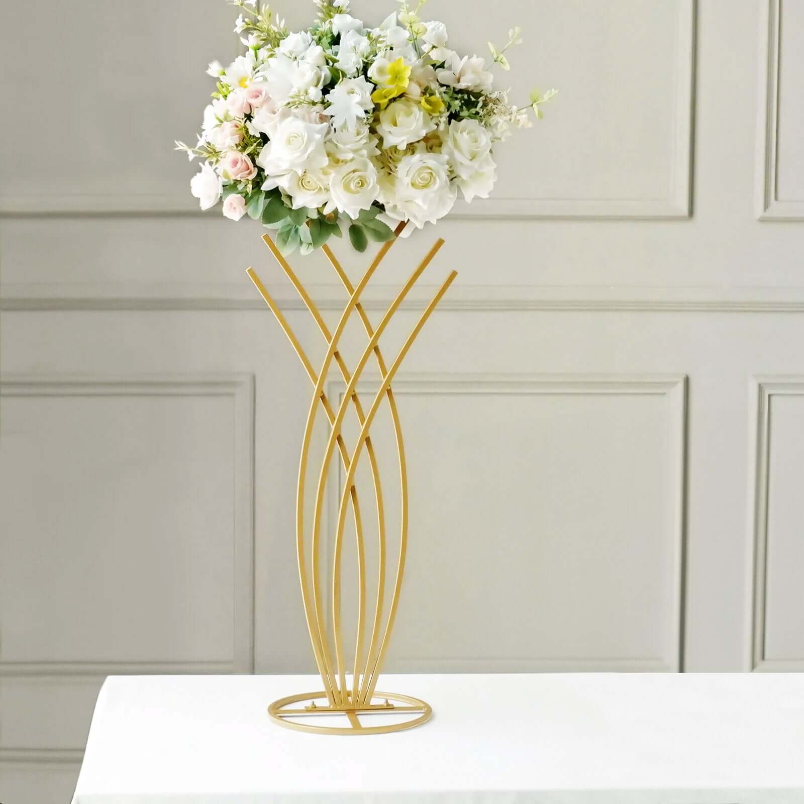 Gold Metal Mermaid Tail 2ft Wedding Table Centerpiece - Ideal for Decor