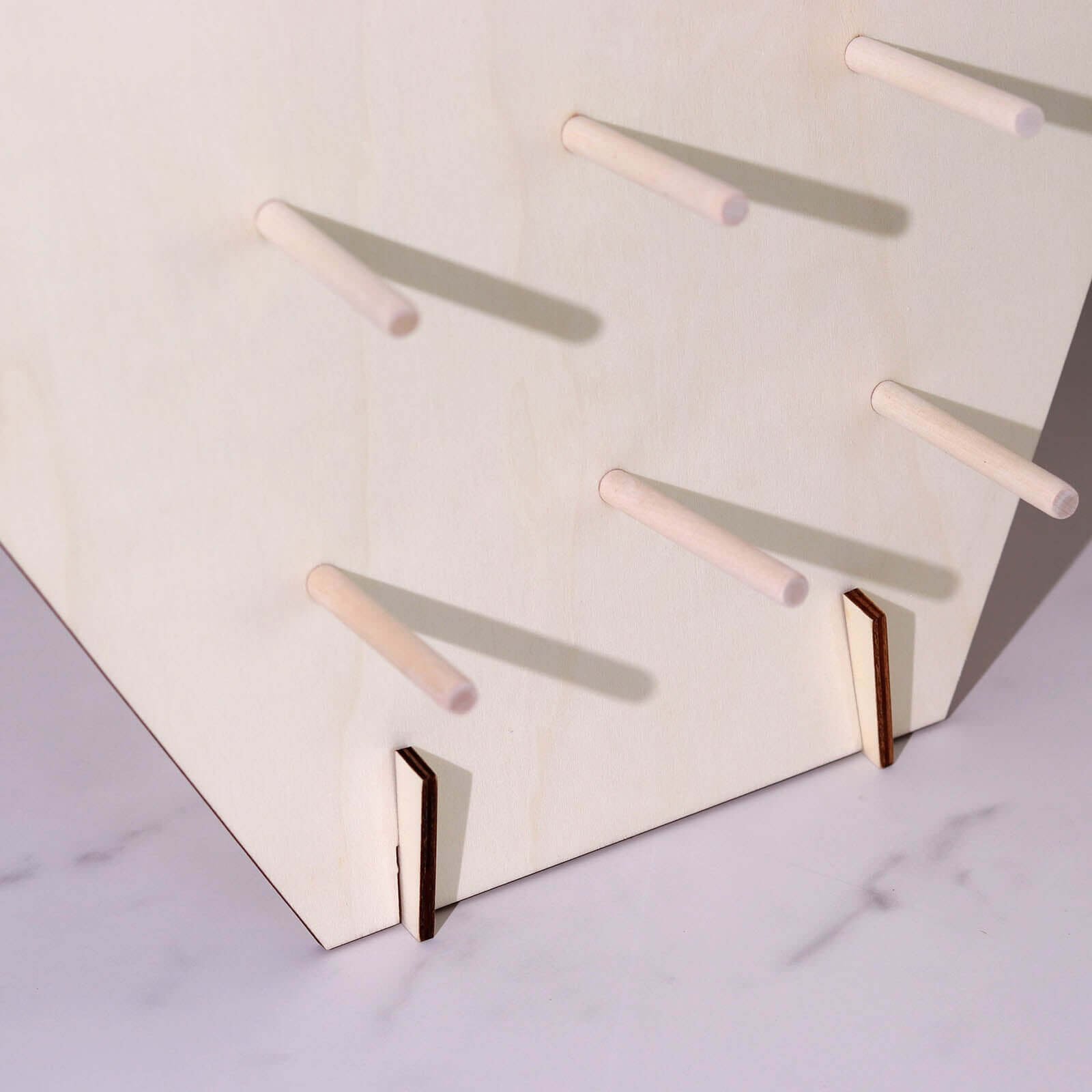 Rustic Detachable Wooden Hexagon Donut Wall Stand for Space-Saving Dessert Display