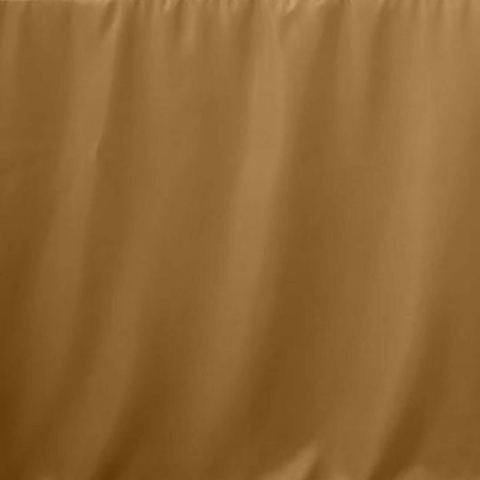 Gold Fitted Polyester 72x30 Rectangle Tablecloth - Durable for Events