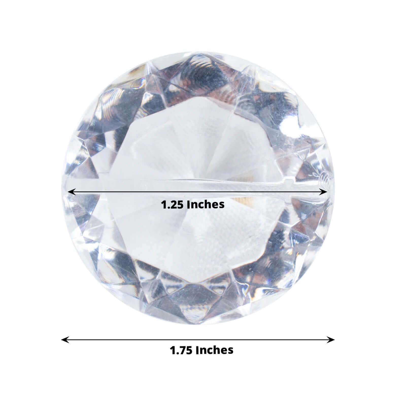 10-Pack Clear Plastic Diamond Shaped Card Holder Stands for Wedding Table Decor