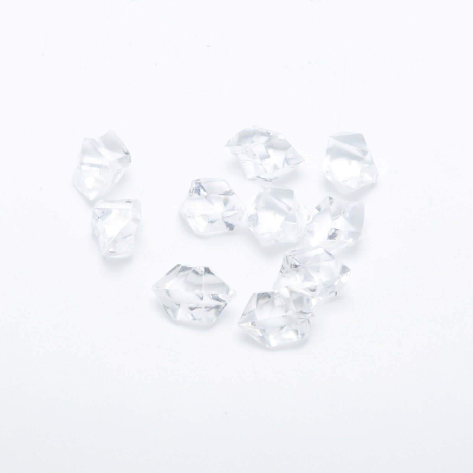 300 Pcs Large Clear Acrylic Ice Bead Vase Fillers - Ideal for Event Decor & DIY Crafts