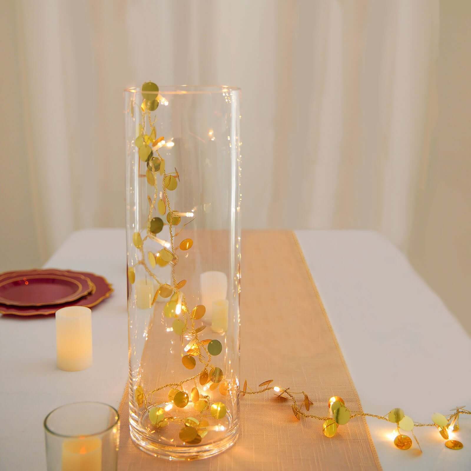 Amazing 6-Pack Clear Glass Cylinder Flower Vases - Ideal Stylish Centerpieces for Weddings