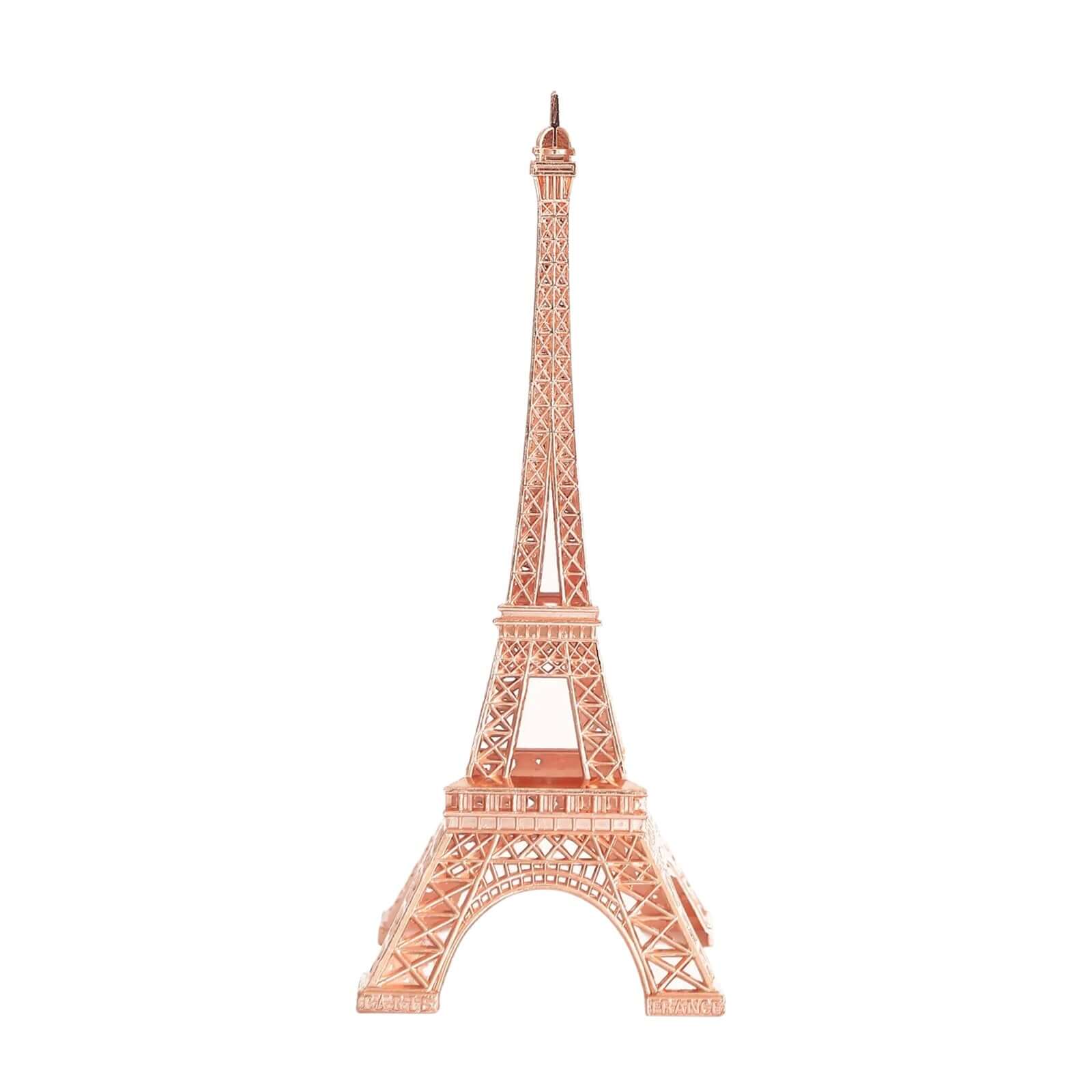 Hot Sale! Stylish Metal Rose Gold Eiffel Tower Table Centerpiece for Party Cake Toppers