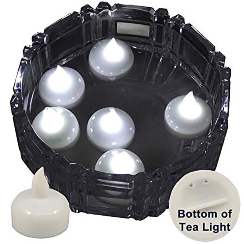 12-Pack Waterproof White Flameless Floating LED Tealight Candles