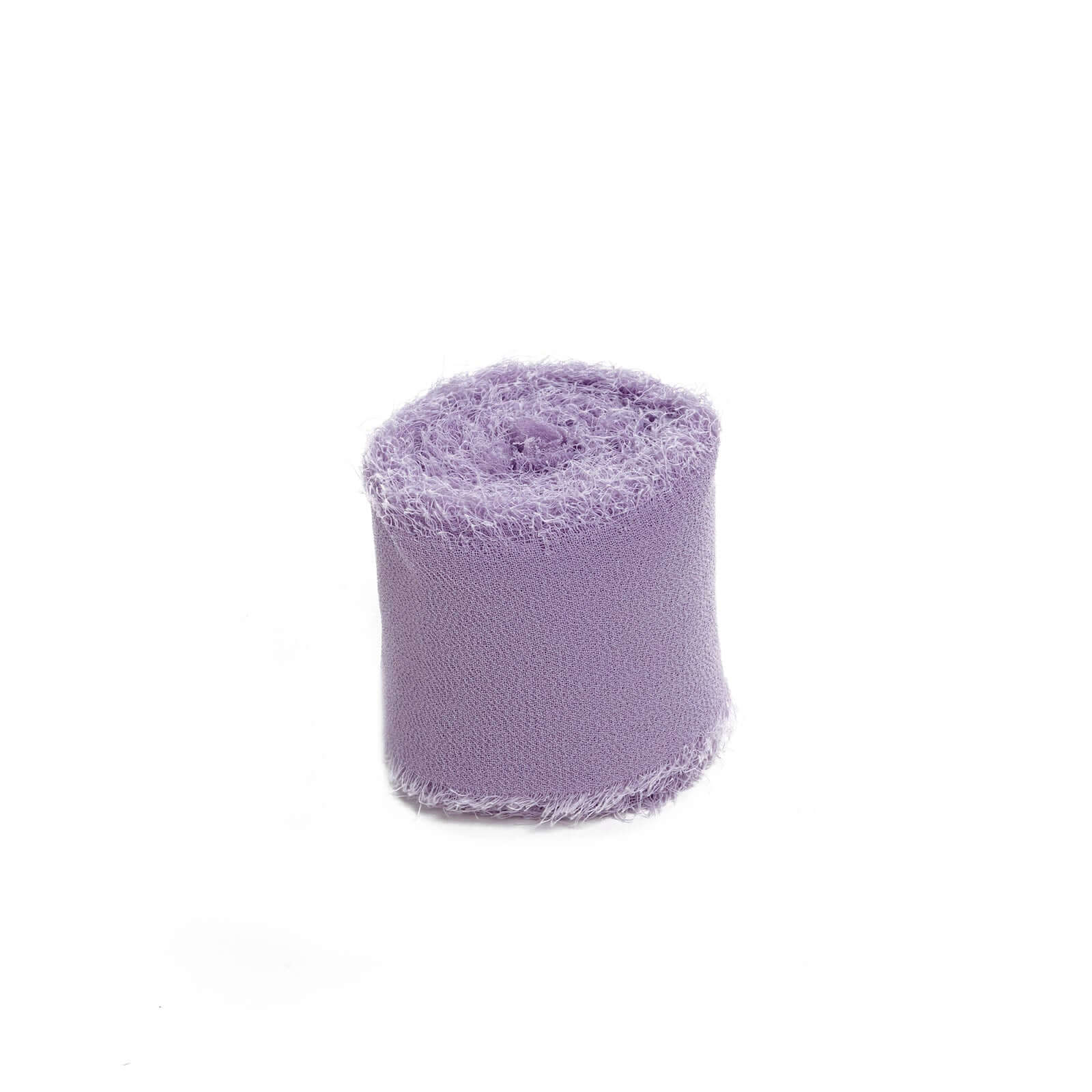 2-Pack 6yd Violet Amethyst Silk-Like Chiffon Linen Ribbon Rolls - Ideal for Weddings & Gifts