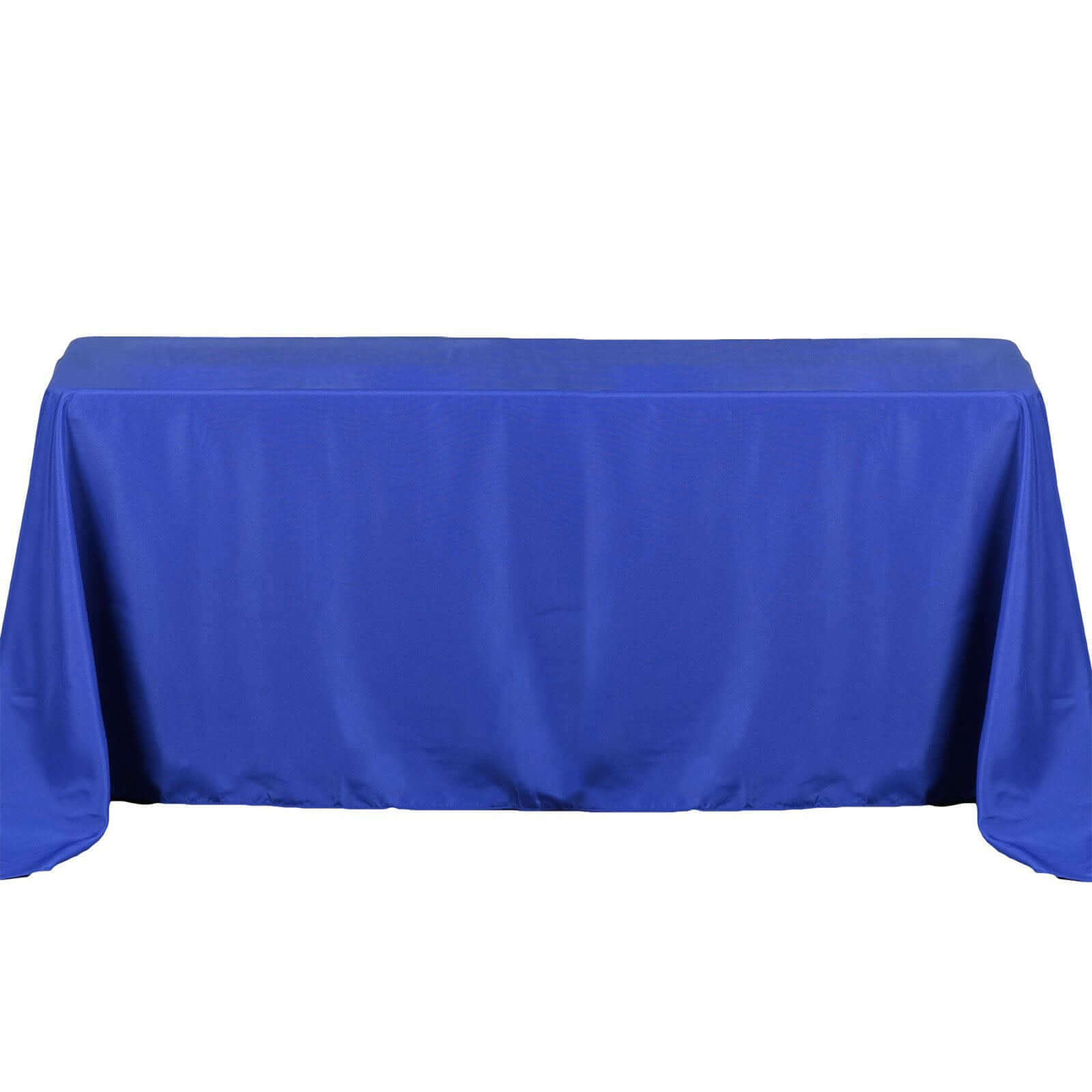 Royal Blue Wrinkle-Resistant 50x120 Polyester Rectangle Tablecloth - Ideal for Events