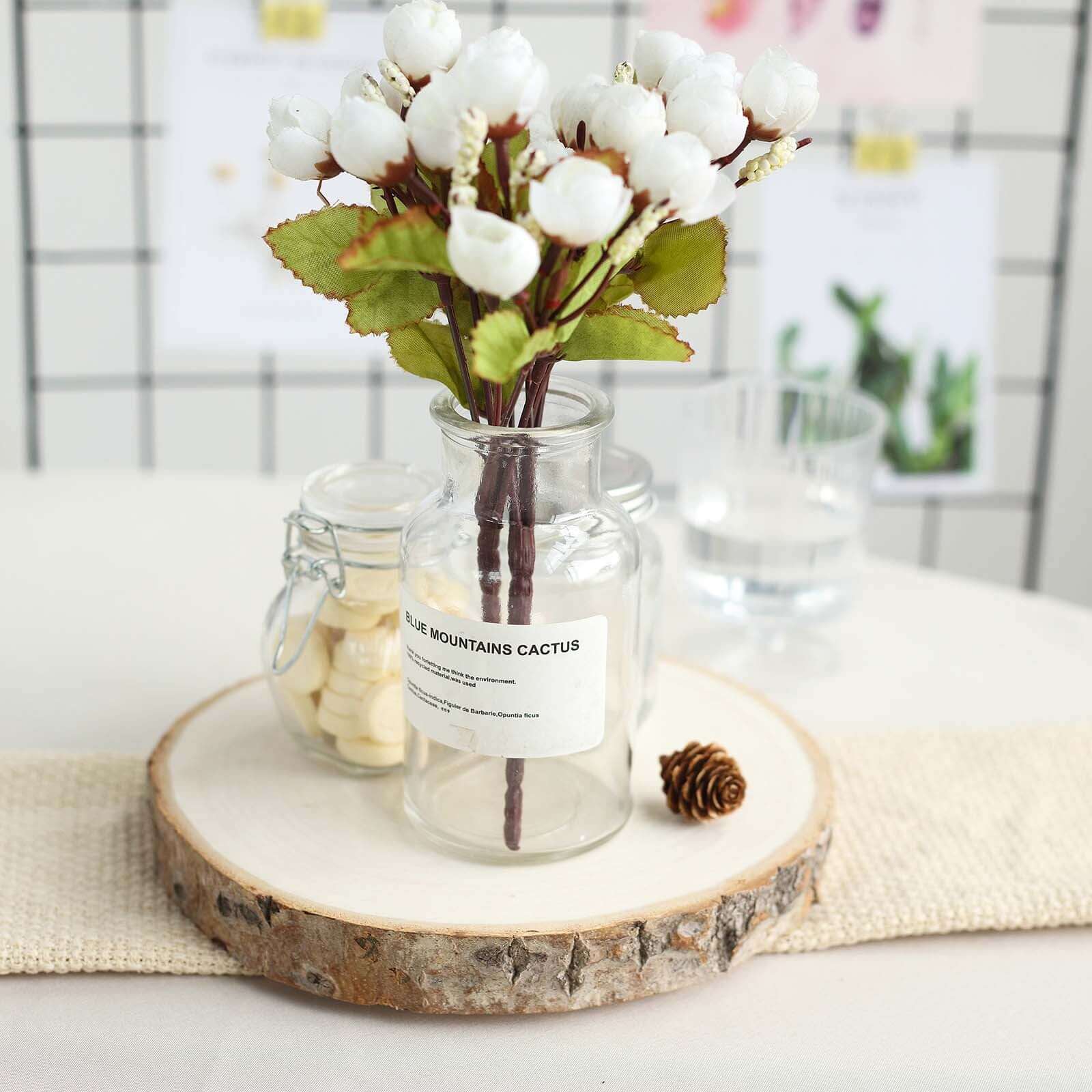 Versatile Rustic Round Poplar Wood Slices - 9 Dia Table Centerpieces