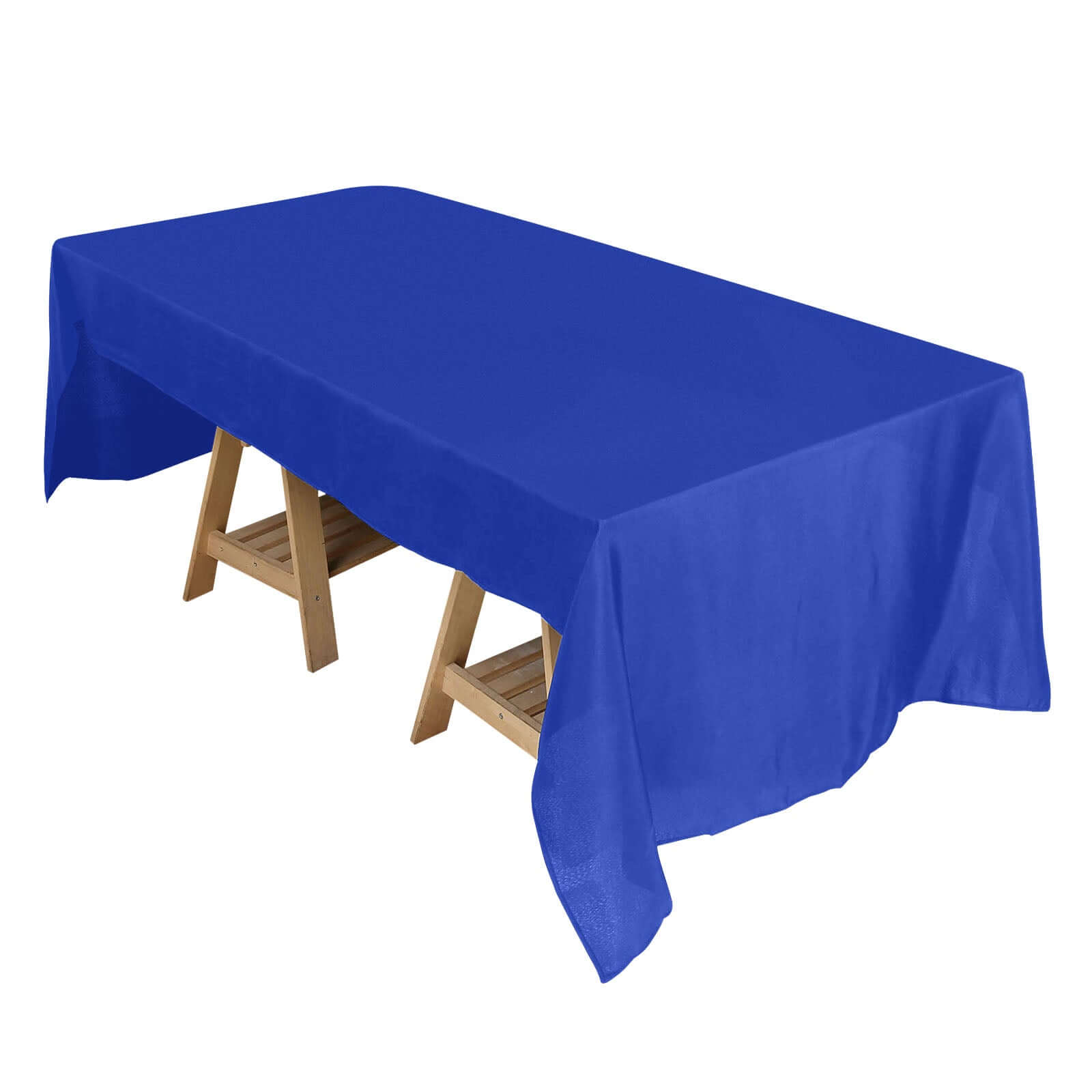 Royal Blue Wrinkle-Resistant 50x120 Polyester Rectangle Tablecloth - Ideal for Events