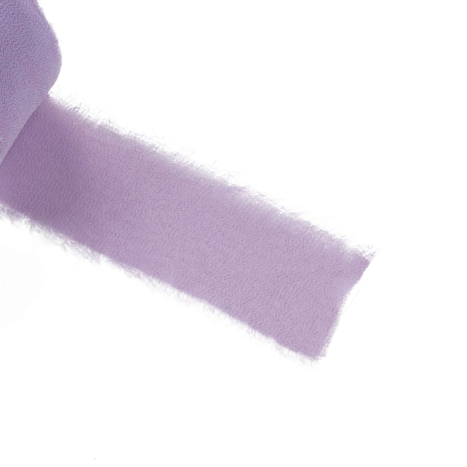 2-Pack 6yd Violet Amethyst Silk-Like Chiffon Linen Ribbon Rolls - Ideal for Weddings & Gifts