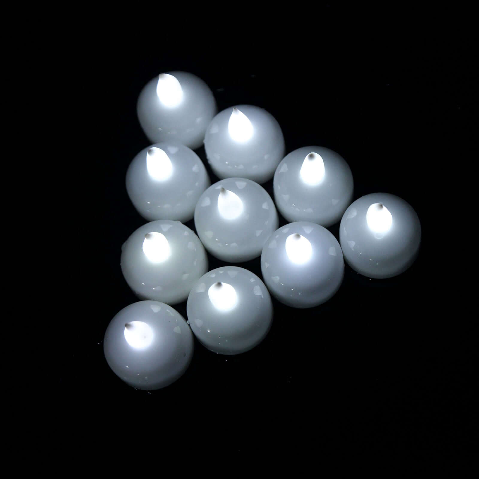 12-Pack Waterproof White Flameless Floating LED Tealight Candles